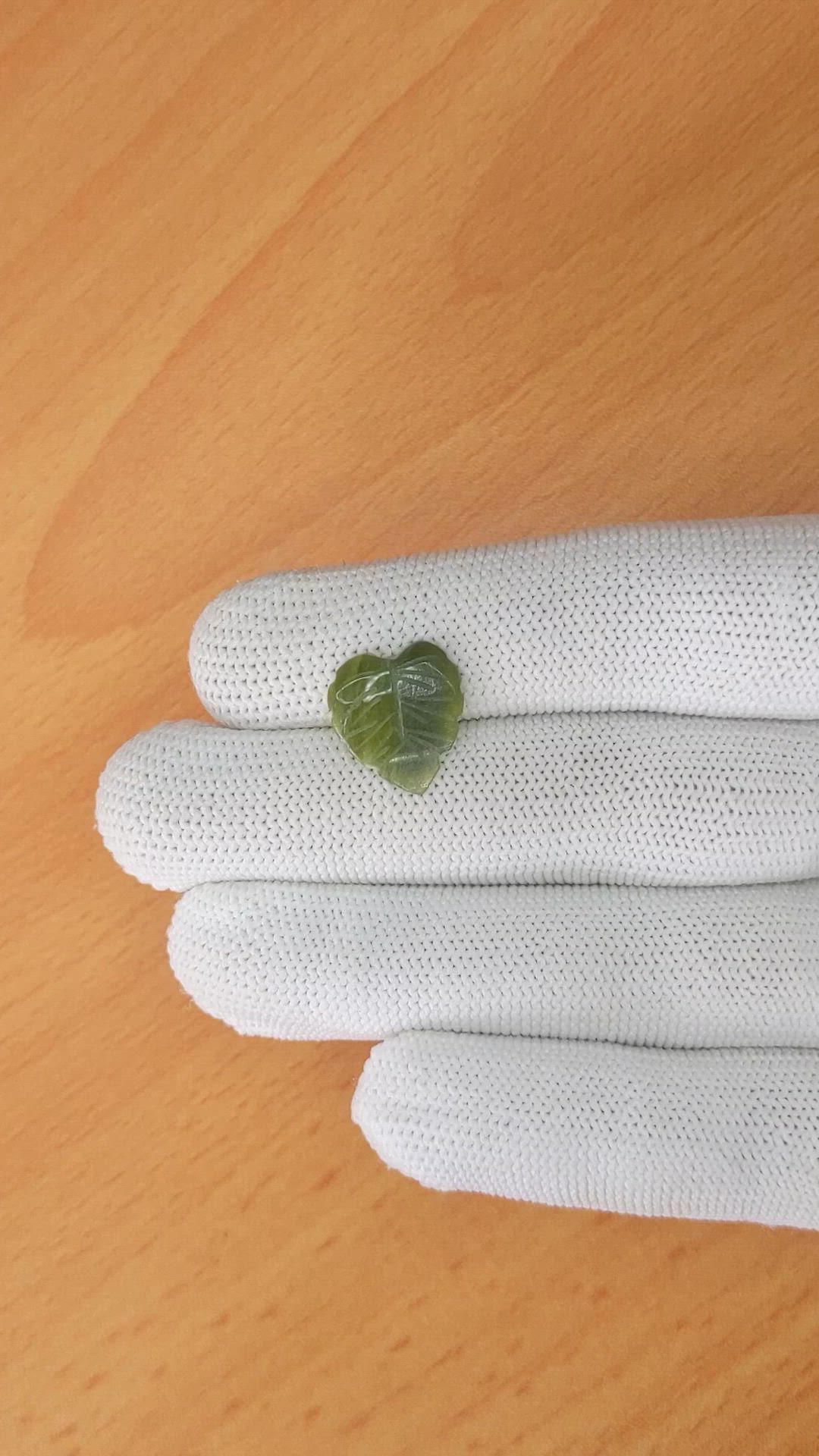 3.24 Ct. Green Jade from Burma (Myanmar) Size Video
