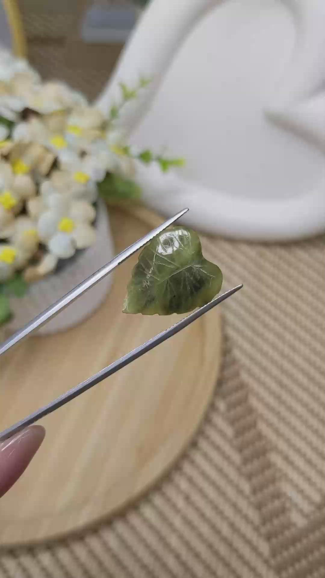 9.00 Ct. Green Jade from Burma (Myanmar) Size Video