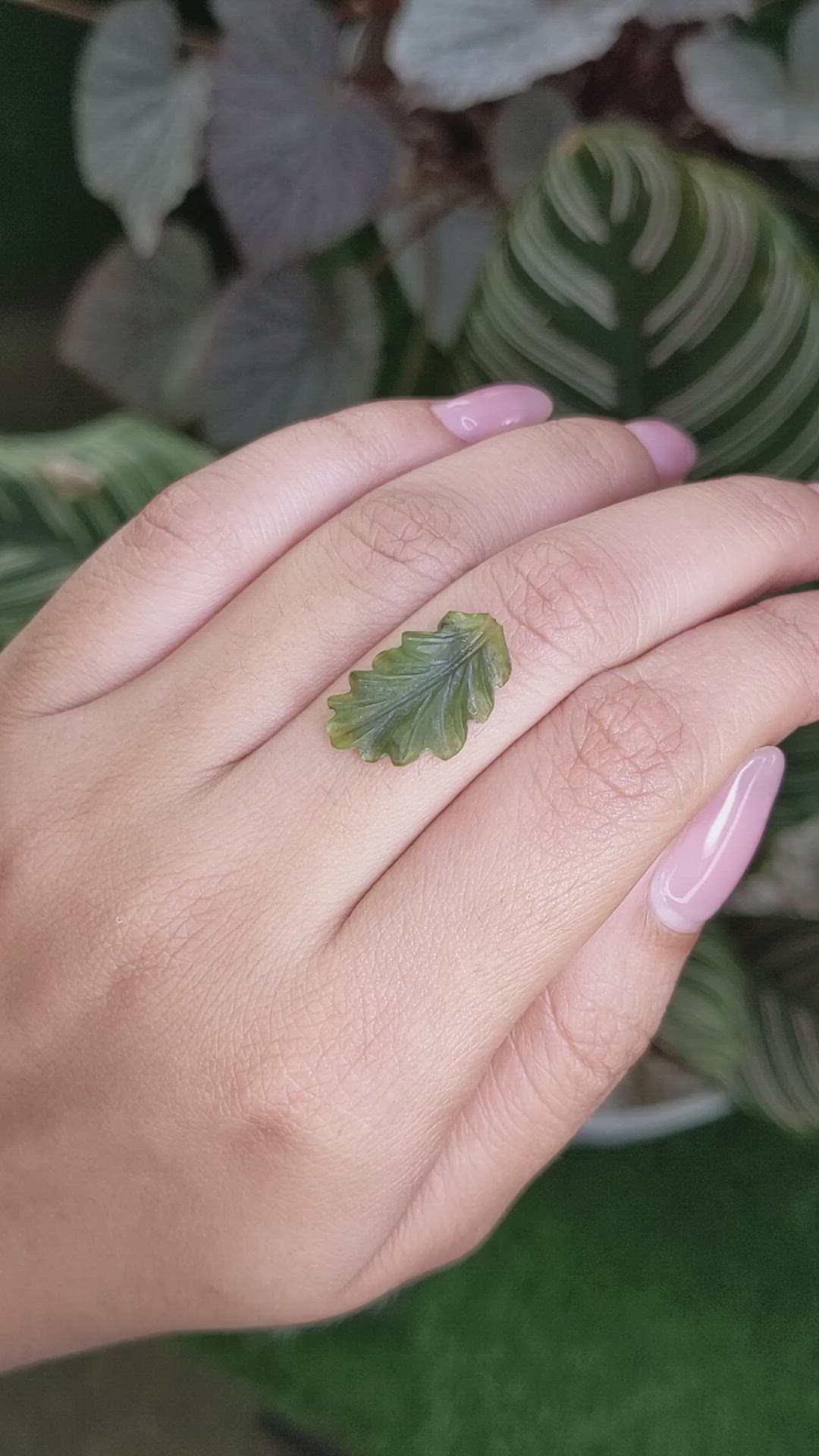 4.52 Ct. Green Jade from Burma (Myanmar) Size Video