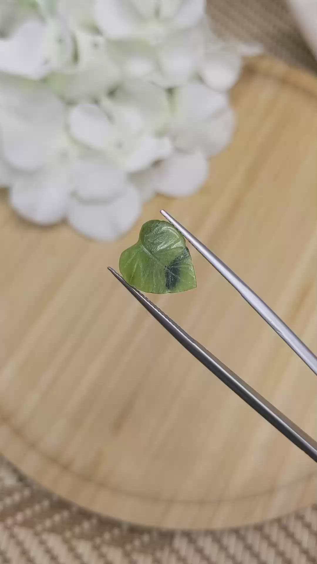 2.49 Ct. Green Jade from Burma (Myanmar) Size Video
