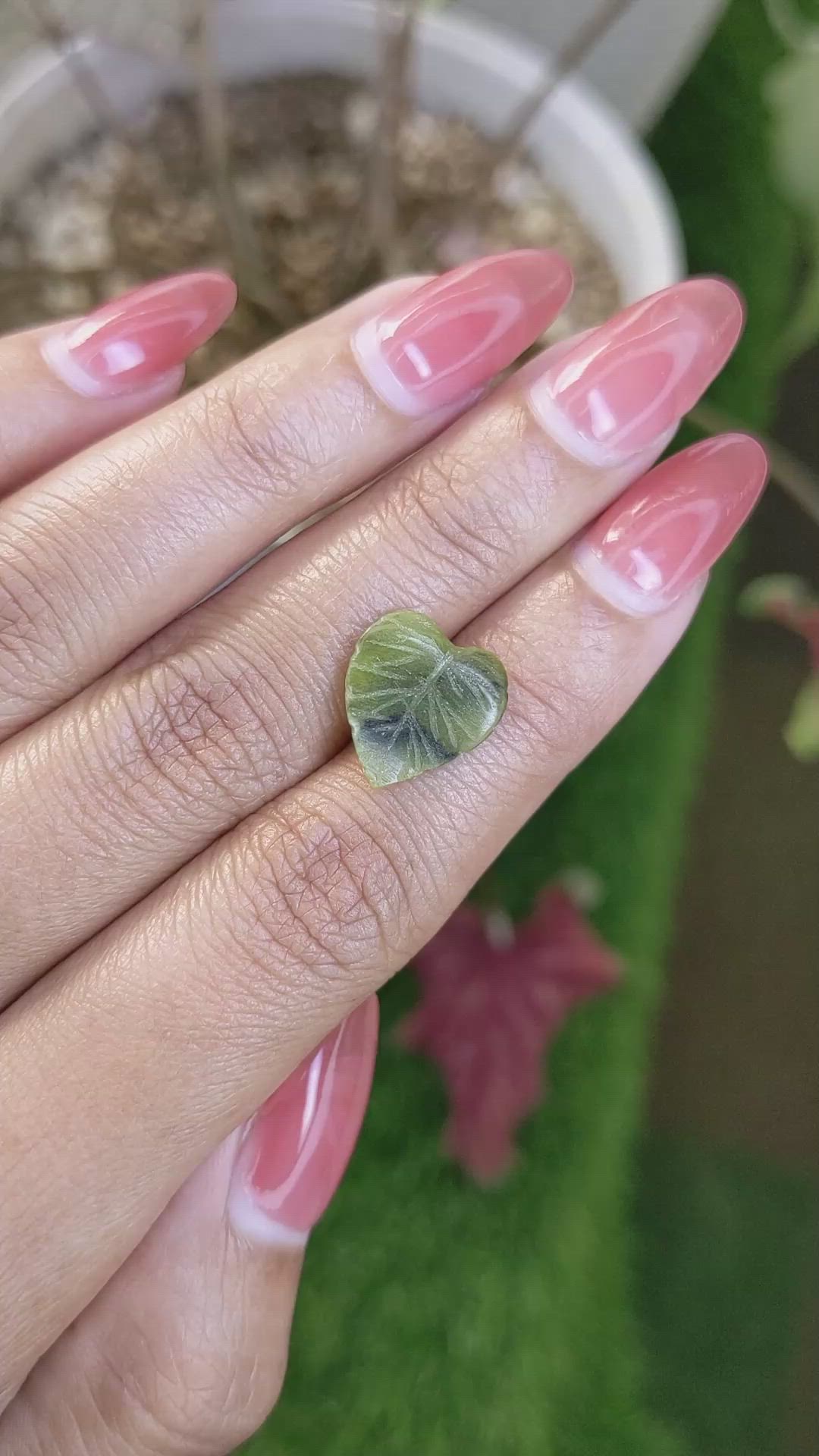 2.49 Ct. Green Jade from Burma (Myanmar) Size Video