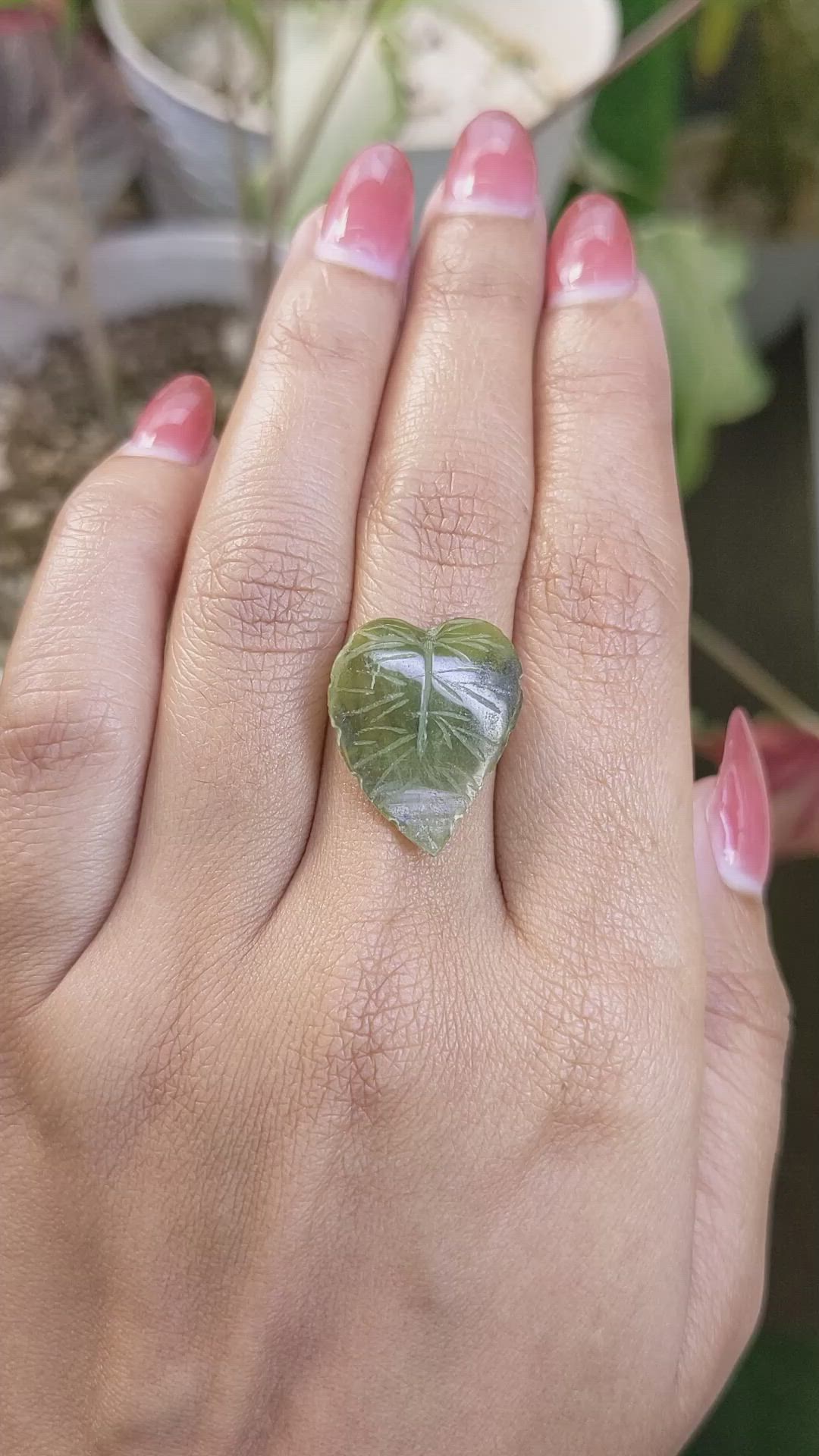 7.08 Ct. Green Jade from Burma (Myanmar) Size Video