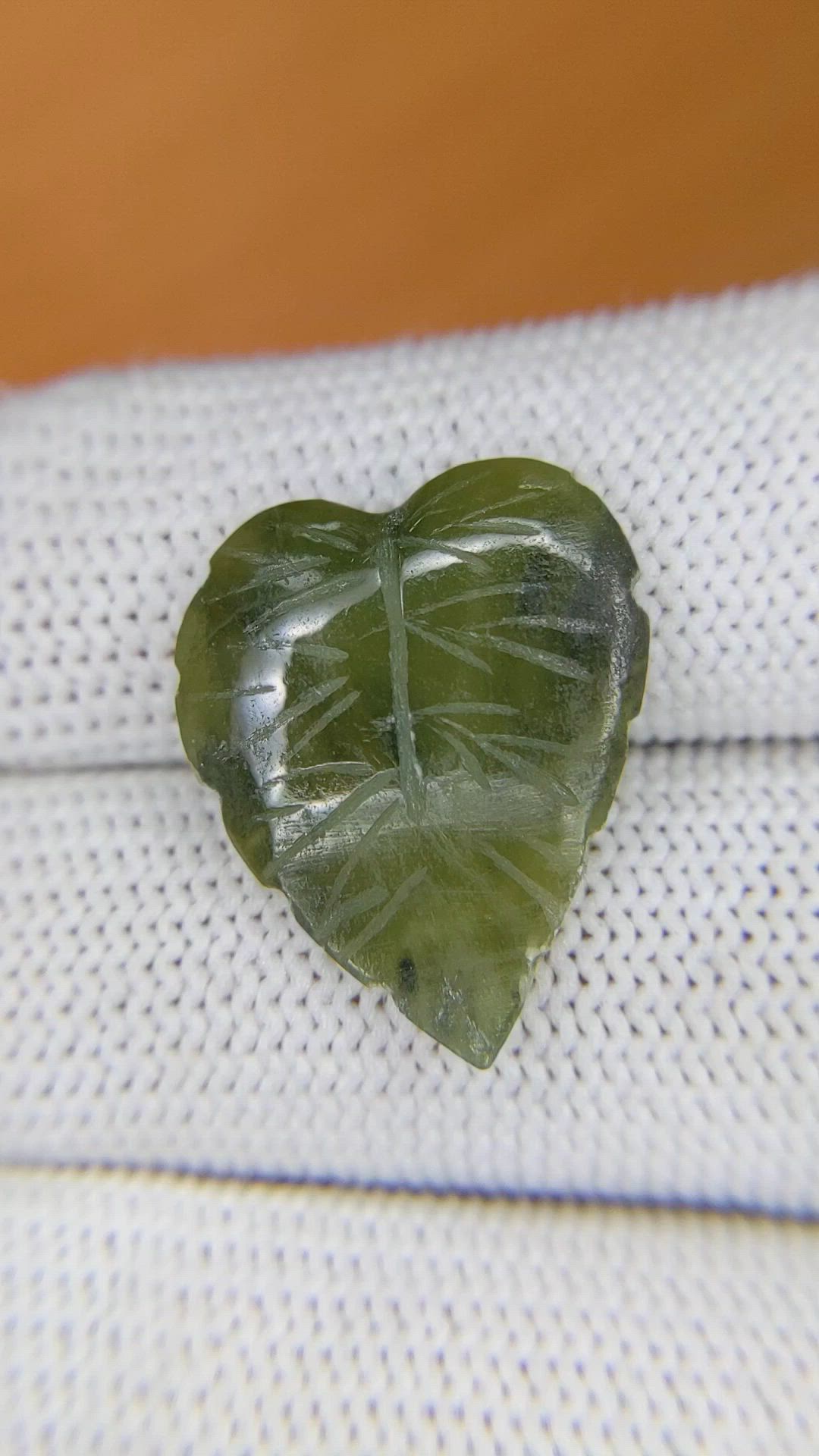 7.08 Ct. Green Jade from Burma (Myanmar) Size Video