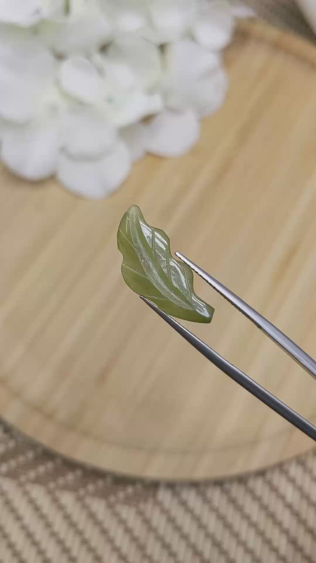 4.97 Ct. Green Jade from Burma (Myanmar) Size Video