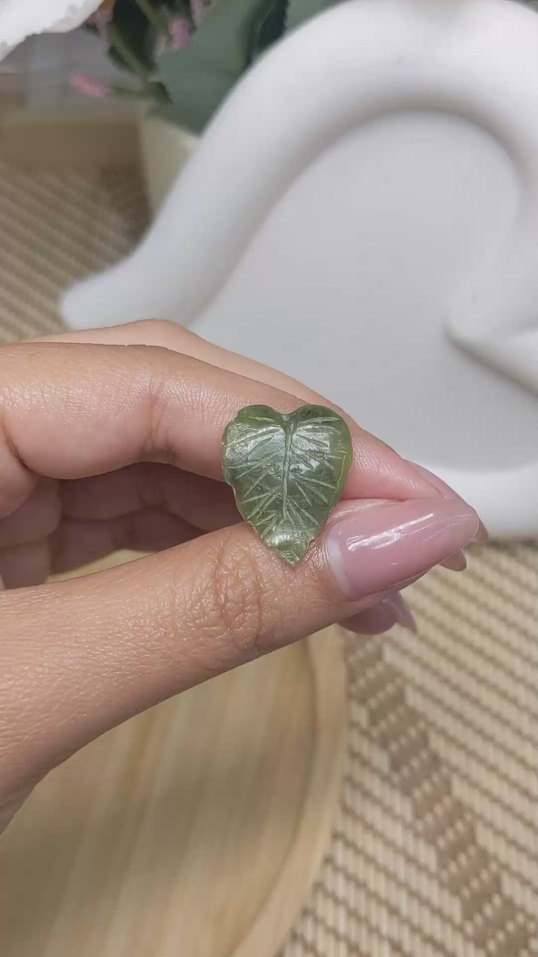8.78 Ct. Green Jade from Burma (Myanmar) Size Video