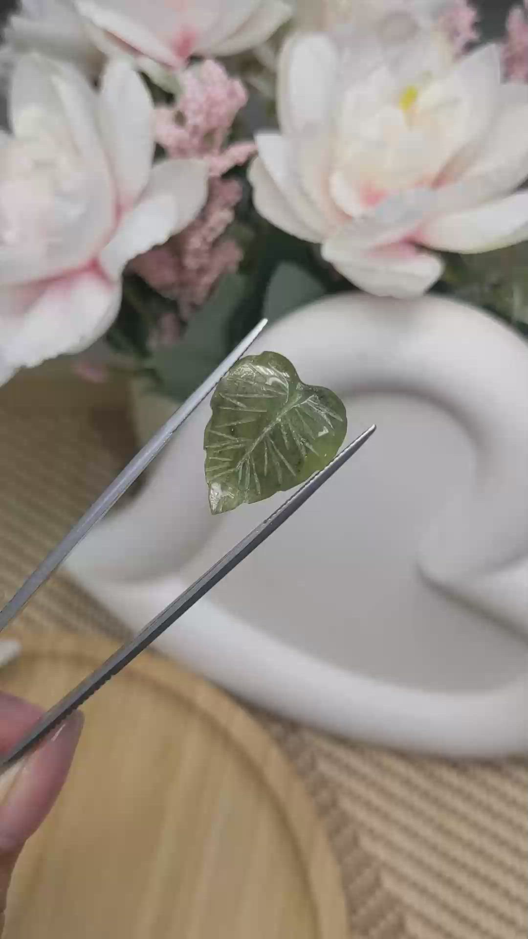 8.78 Ct. Green Jade from Burma (Myanmar) Size Video