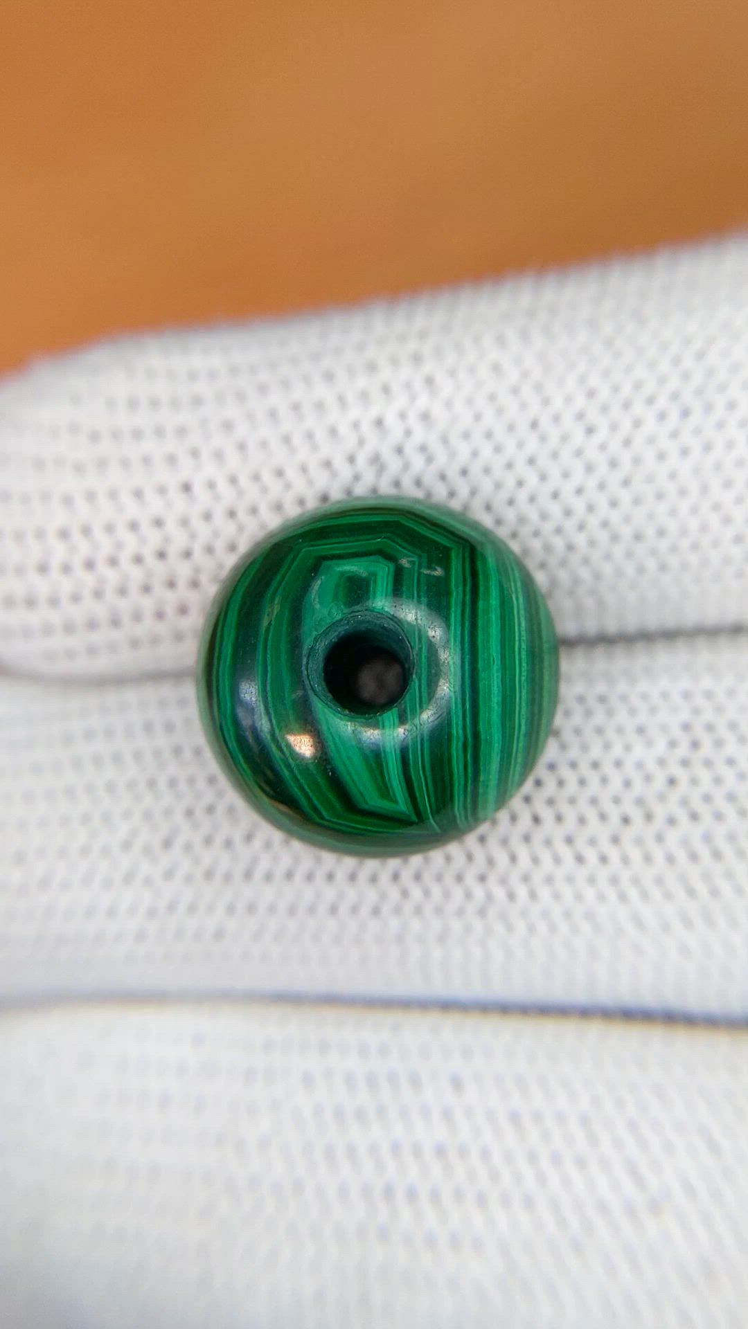 23.88 Ct. Cabochon Malachite from Madagascar Size Video