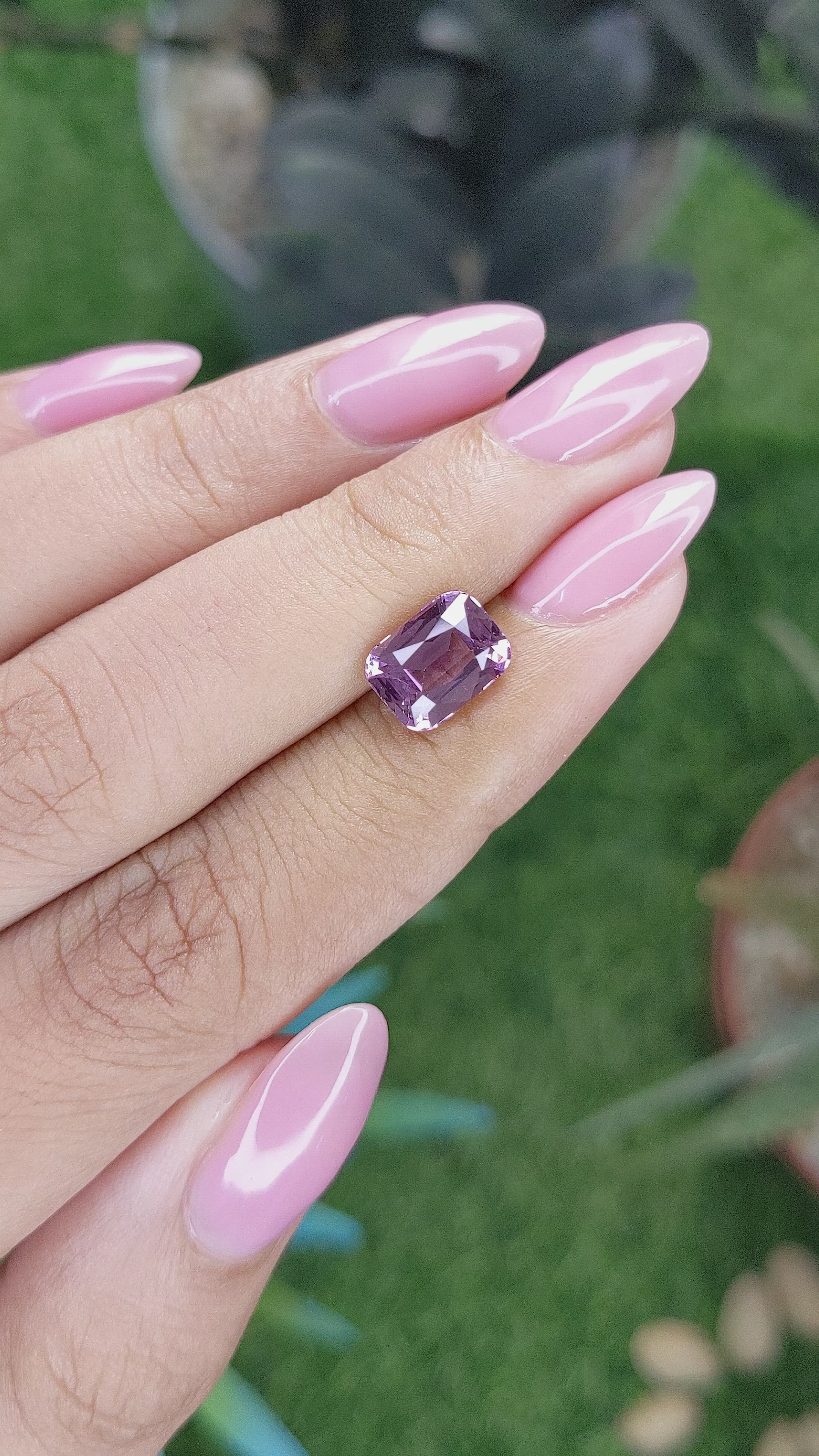 2.60 Ct. Purple Spinel from Tanzania Size Video