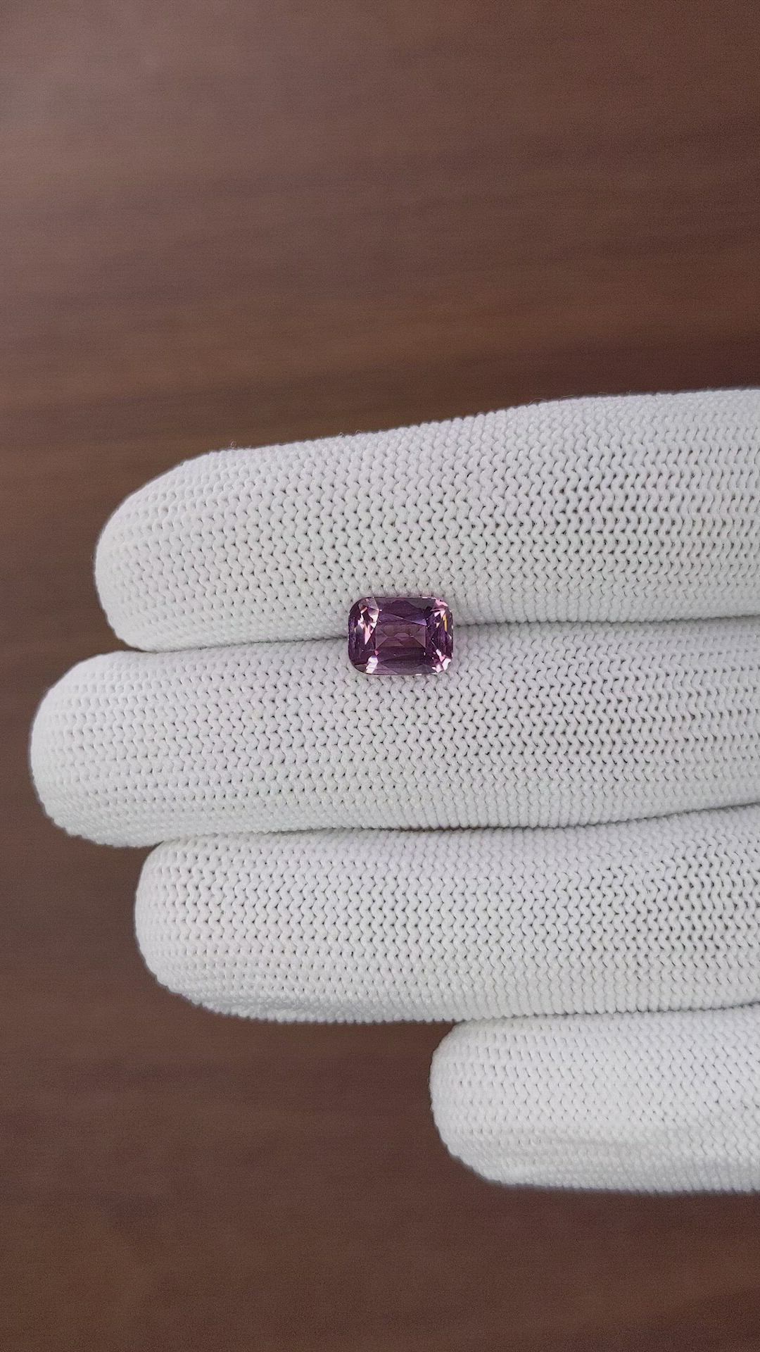 2.60 Ct. Purple Spinel from Tanzania Size Video
