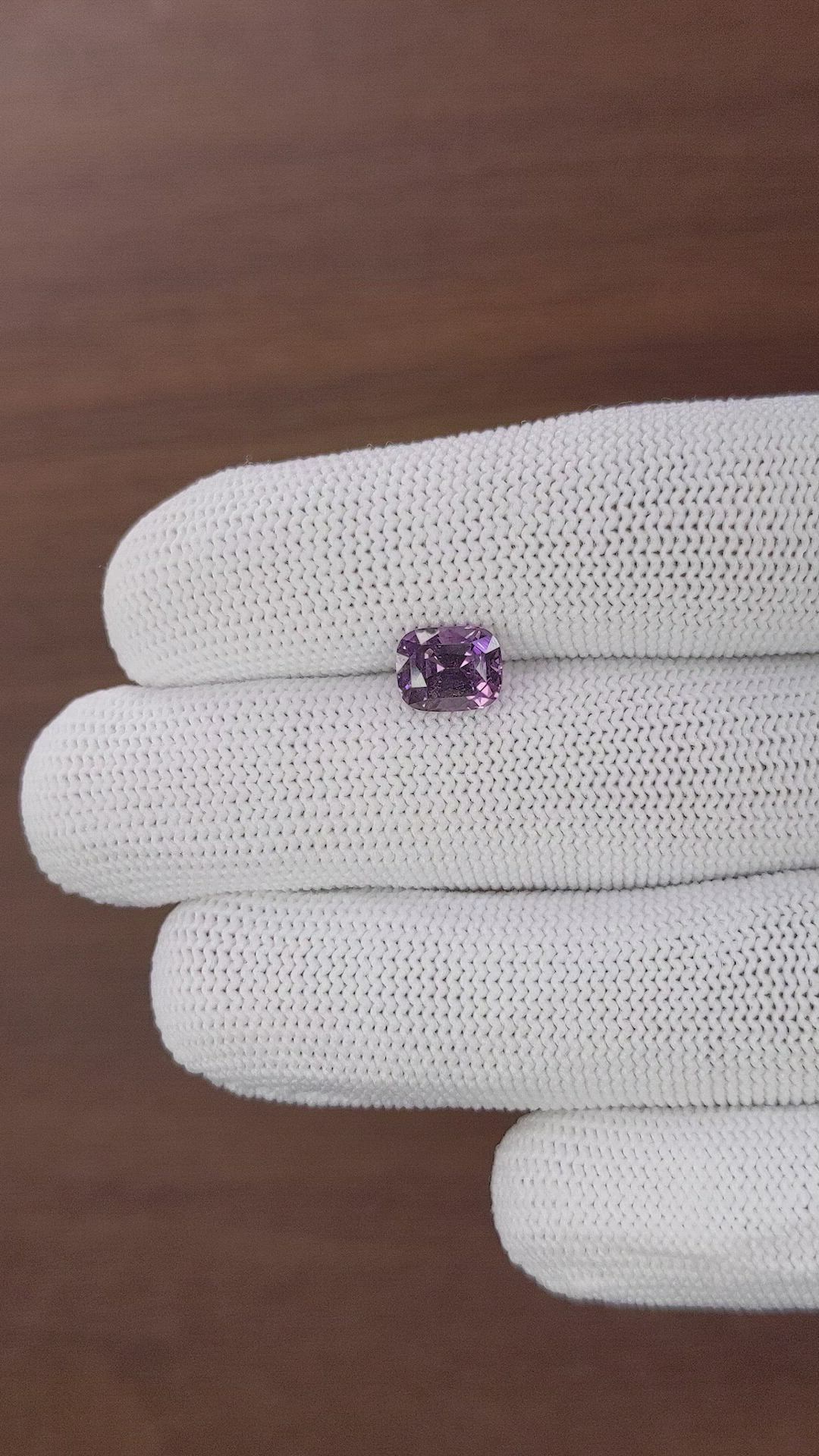 2.13 Ct. Purple Spinel from Tanzania Size Video