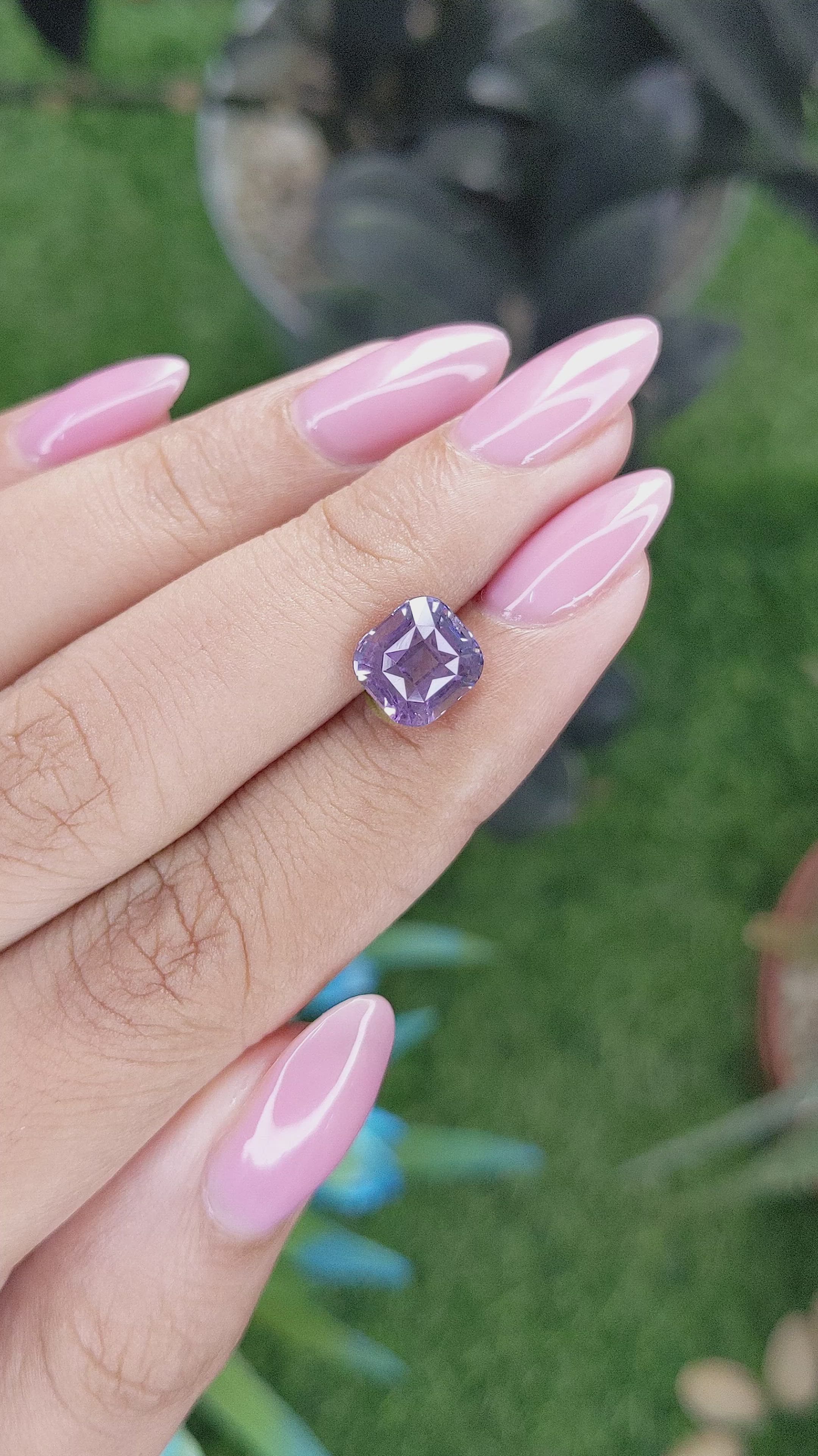 3.08 Ct. Purple Spinel from Tanzania Size Video