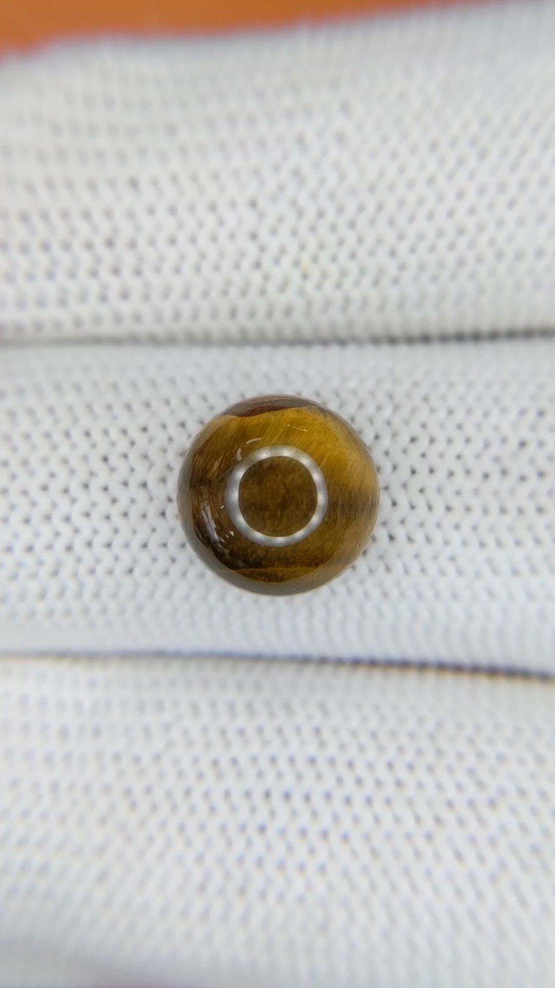 4.33 Ct. Cabochon Tiger's Eye from Ceylon (Sri Lanka) Size Video