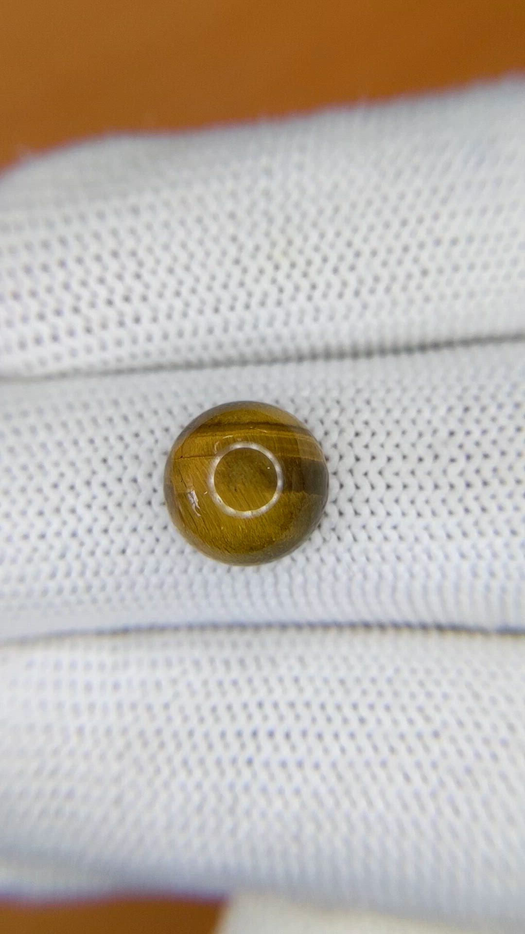 4.50 Ct. Cabochon Tiger's Eye from Ceylon (Sri Lanka) Size Video
