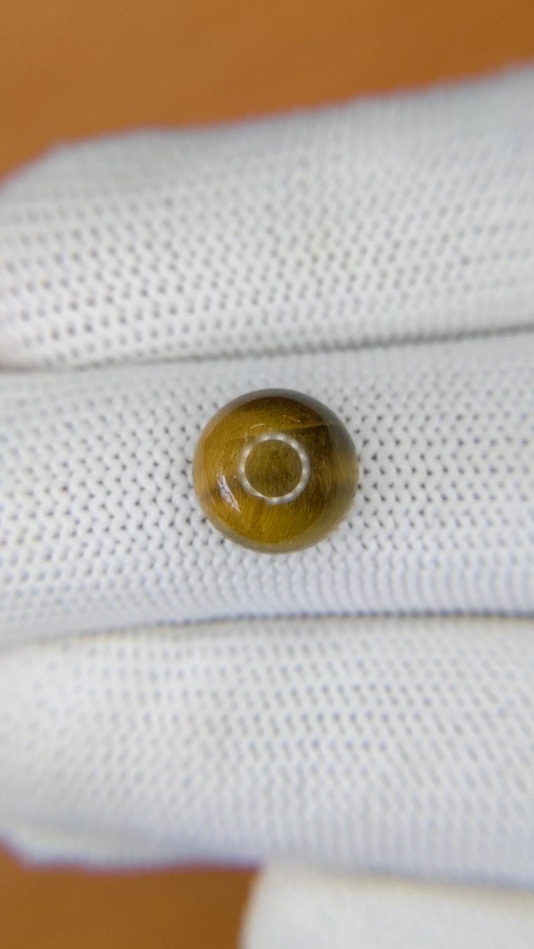 4.22 Ct. Cabochon Tiger's Eye from Ceylon (Sri Lanka) Size Video