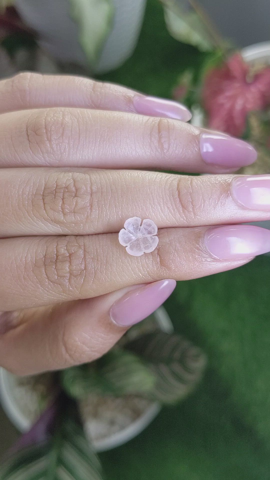 1.16 Ct. Pink Rose Quartz from Madagascar Size Video