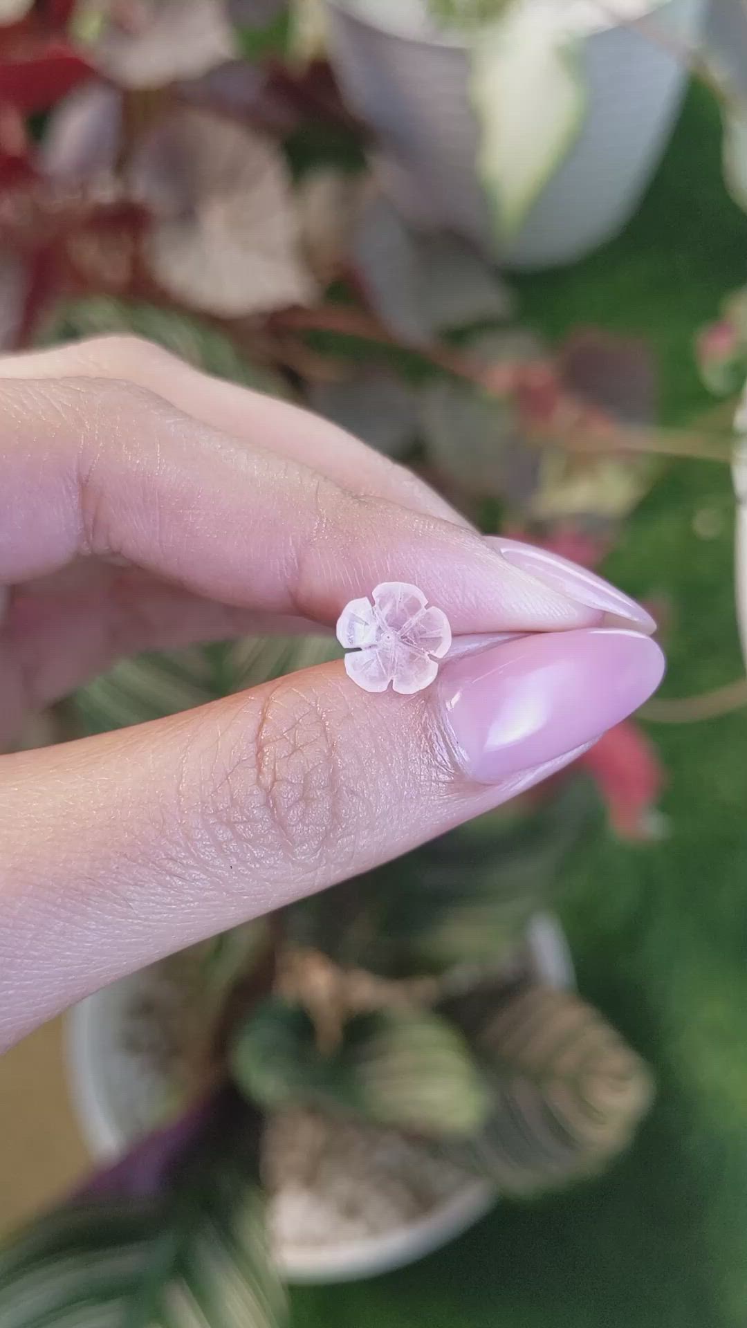 1.16 Ct. Pink Rose Quartz from Madagascar Size Video