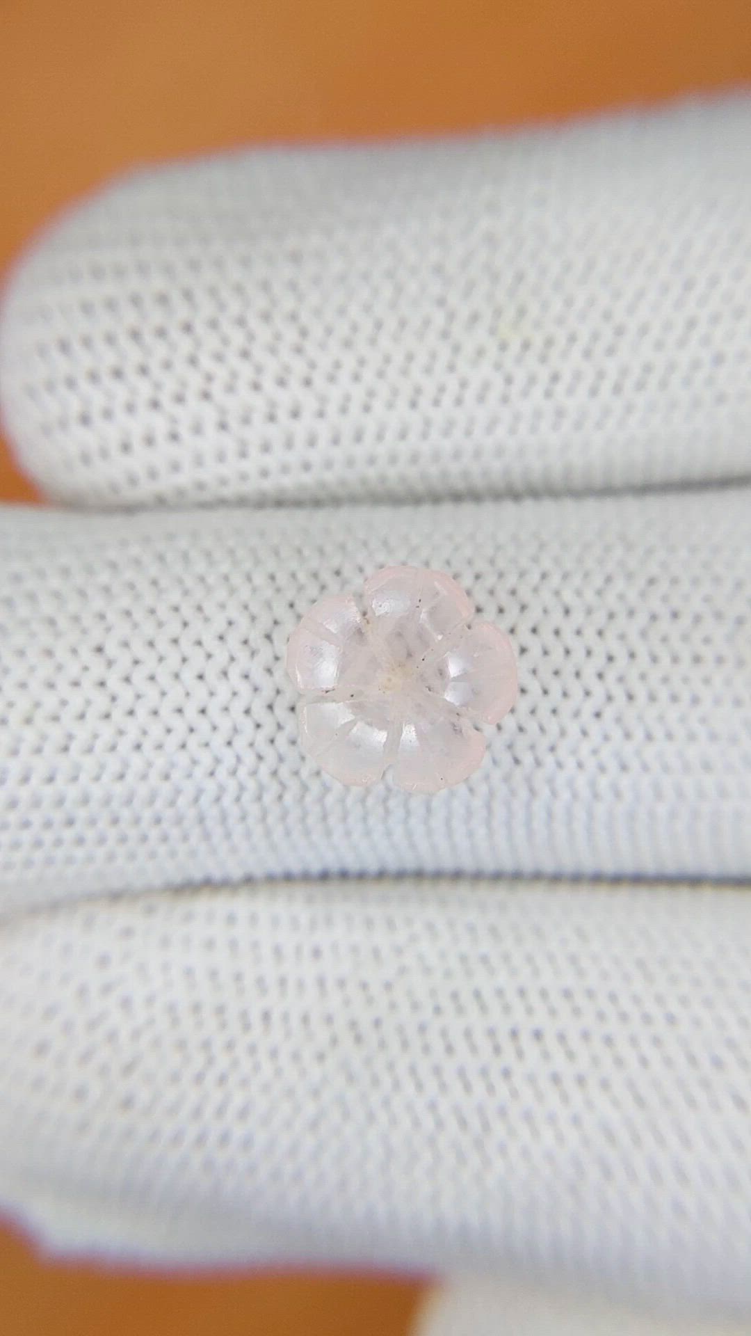 1.16 Ct. Pink Rose Quartz from Madagascar Size Video
