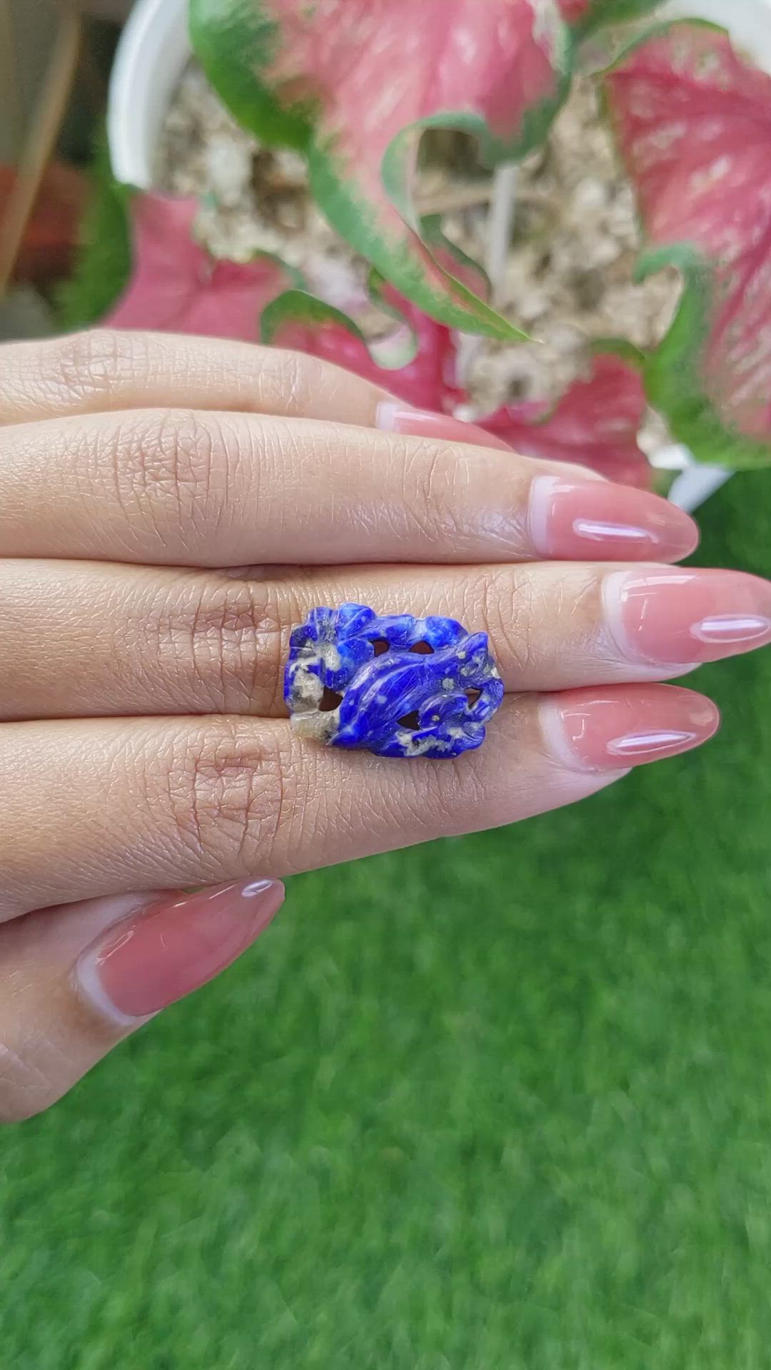 10.74 Ct. Lapis from Afghanistan Size Video