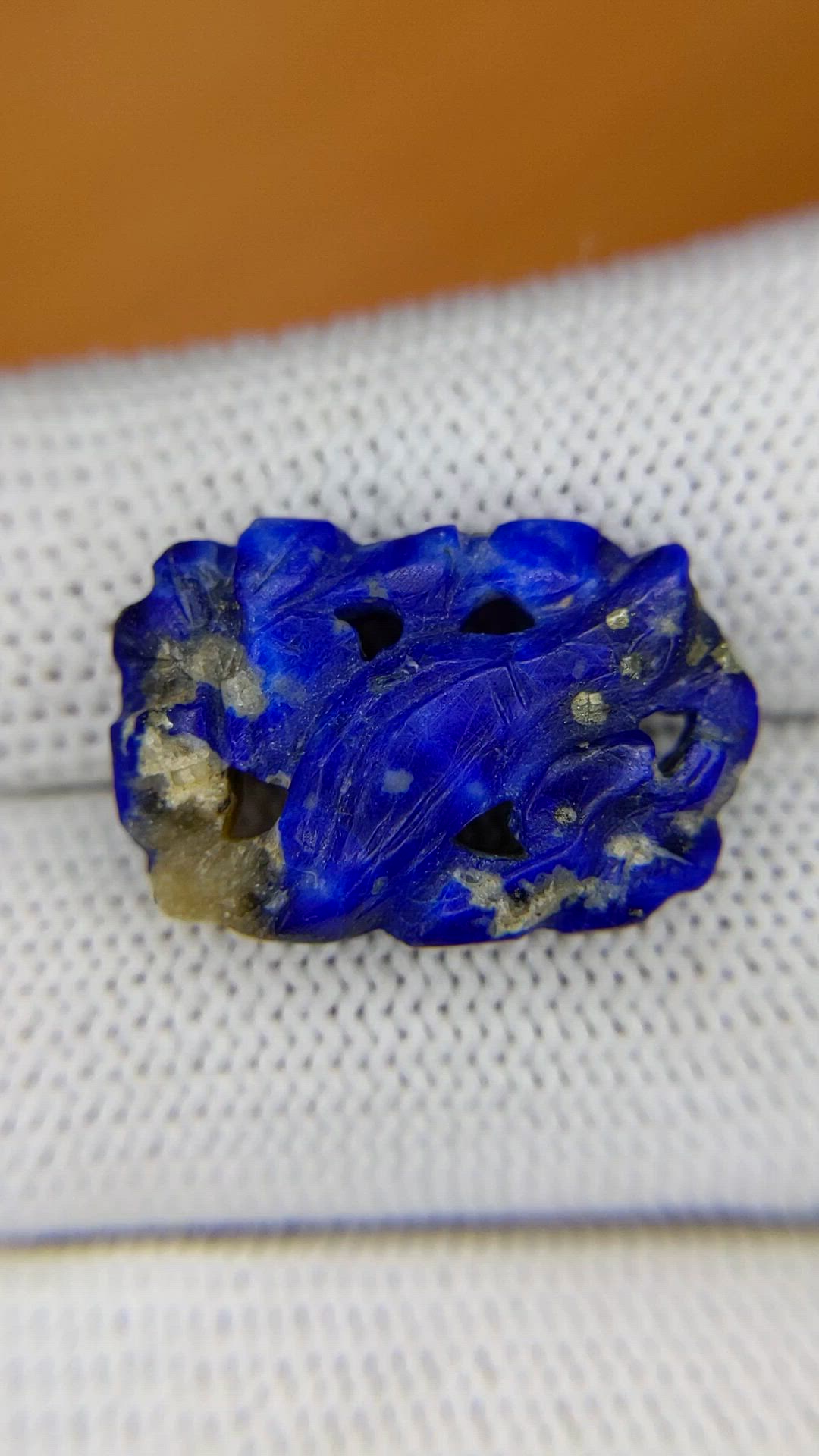 10.74 Ct. Lapis from Afghanistan Size Video