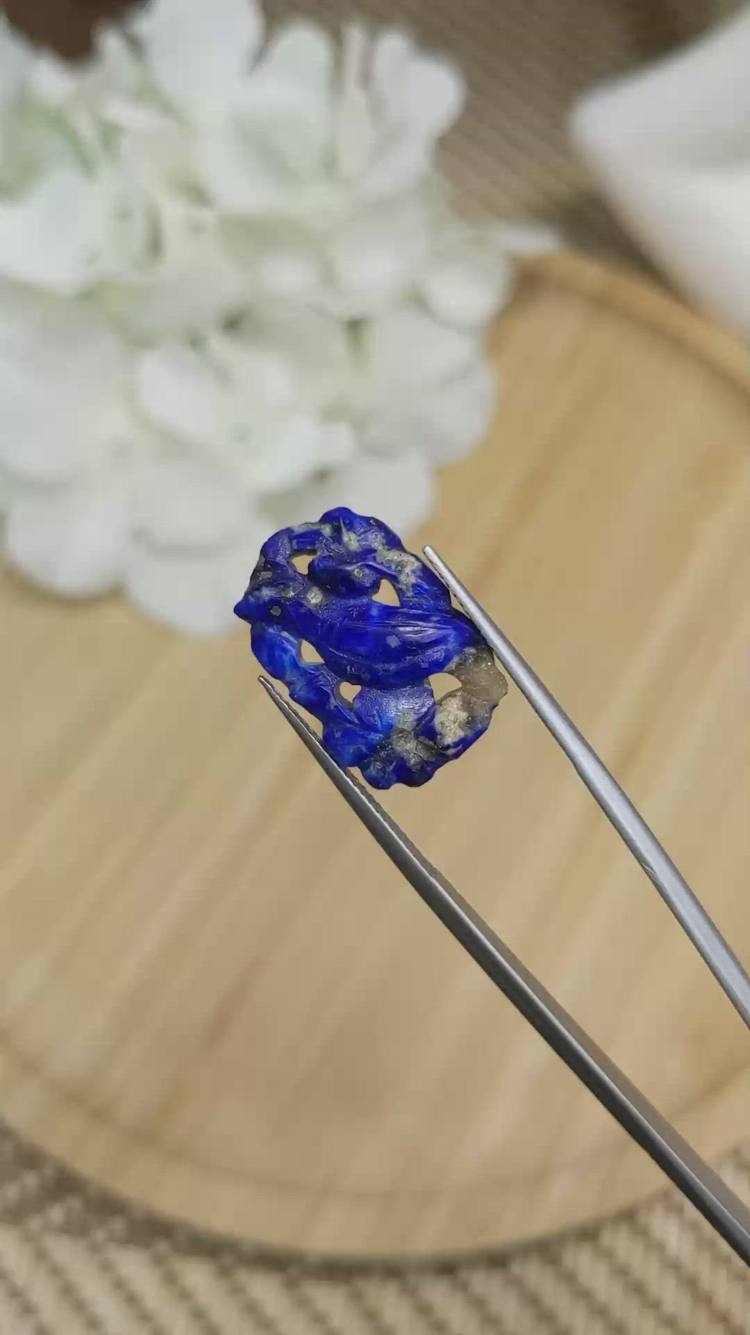 10.74 Ct. Lapis from Afghanistan Size Video