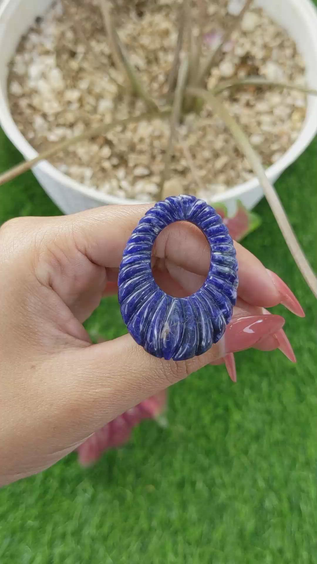 46.02 Ct. Lapis from Afghanistan Size Video