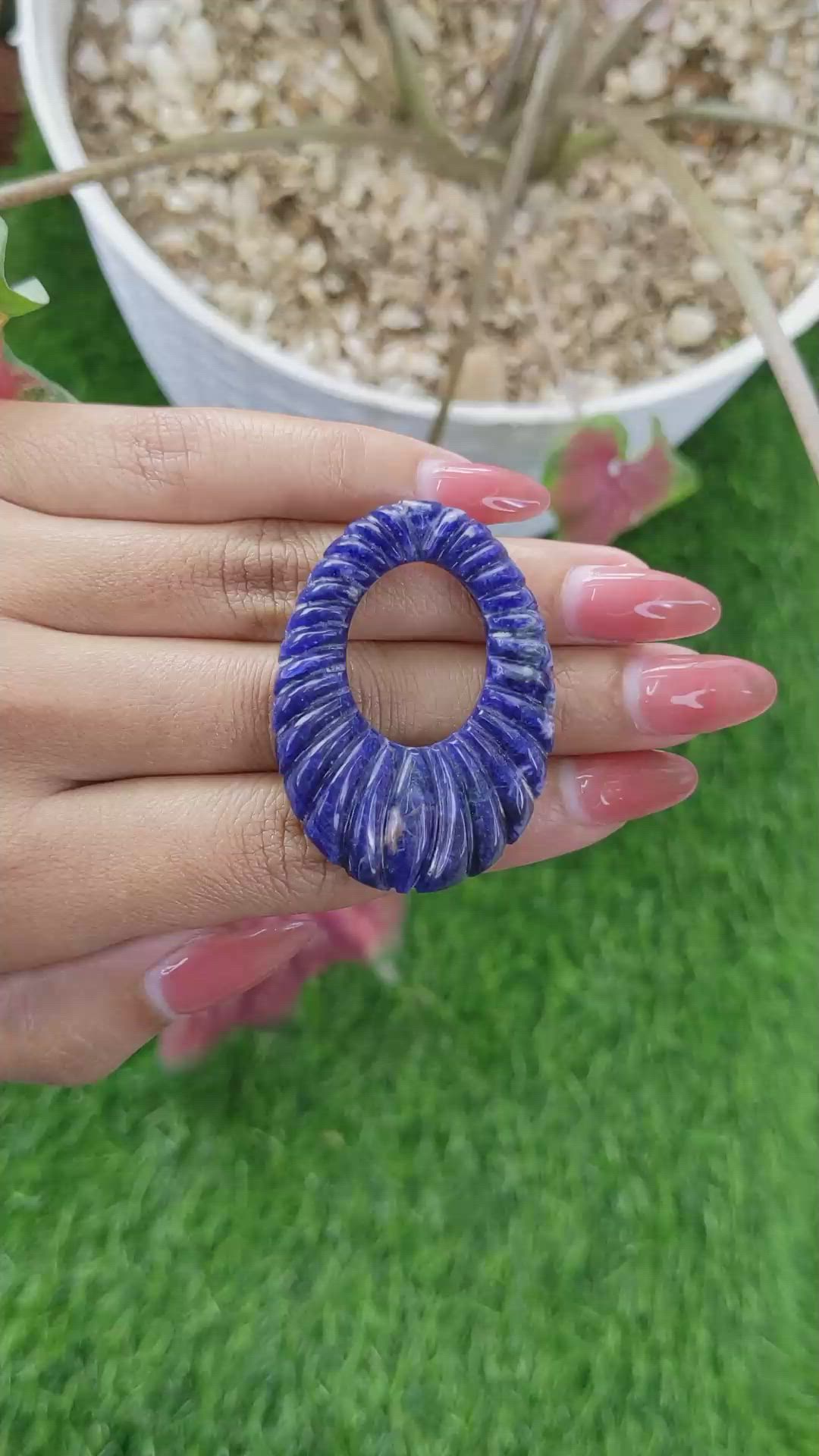 46.02 Ct. Lapis from Afghanistan Size Video