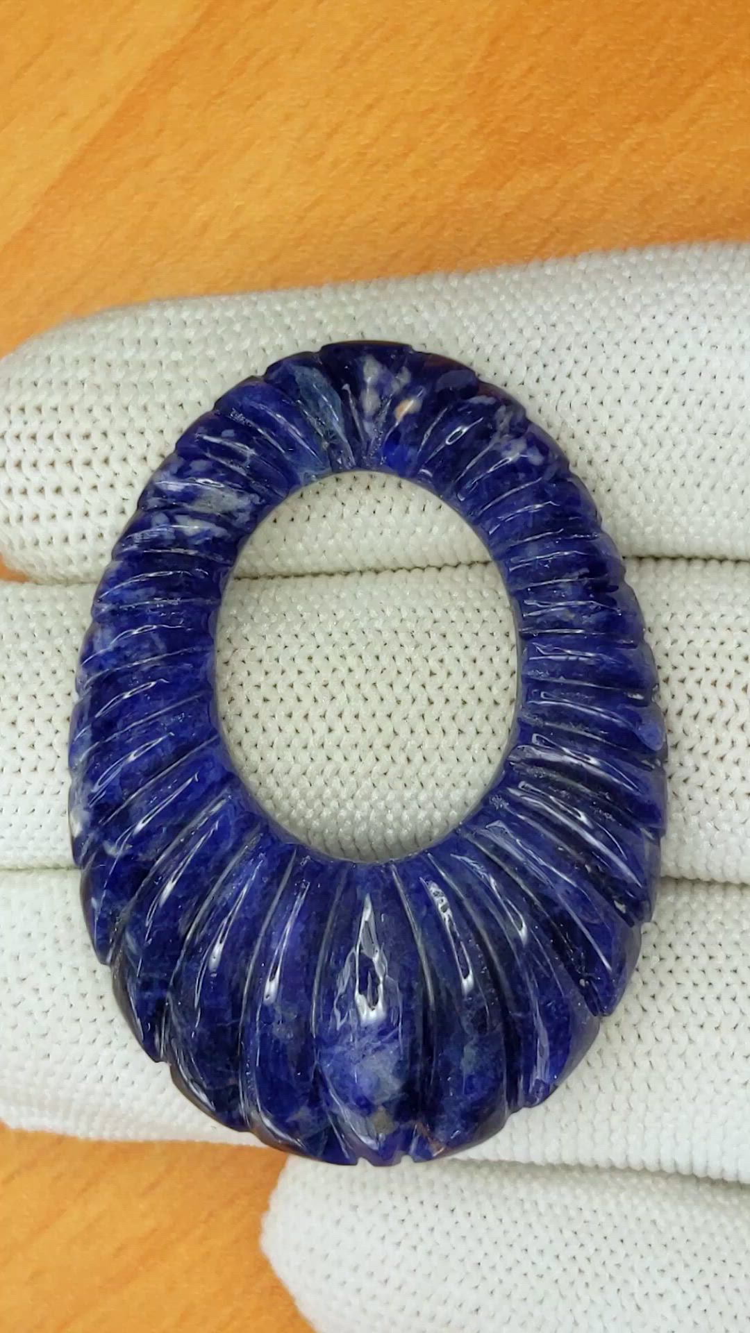 46.02 Ct. Lapis from Afghanistan Size Video