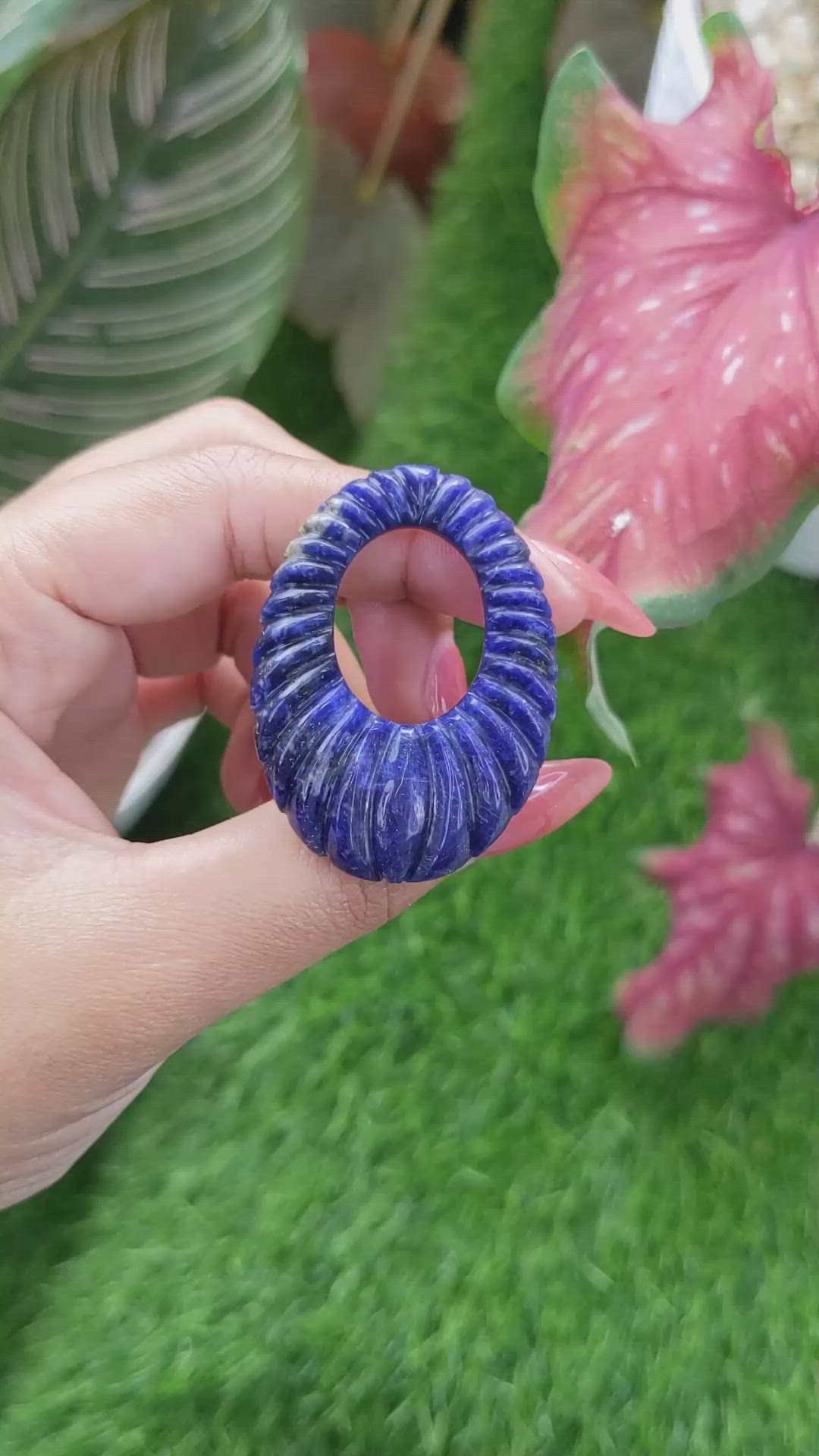 46.61 Ct. Lapis from Afghanistan Size Video