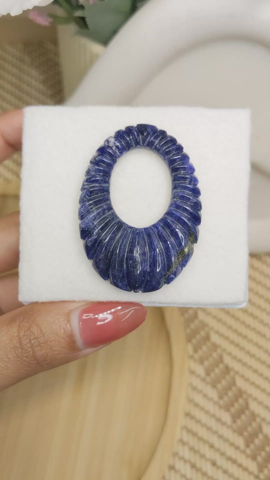 45.59 Ct. Lapis from Afghanistan Size Video