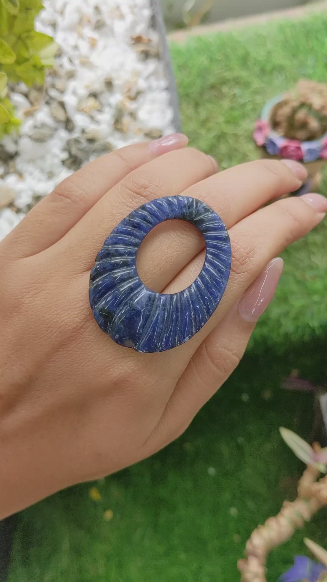 46.94 Ct. Lapis from Afghanistan Size Video