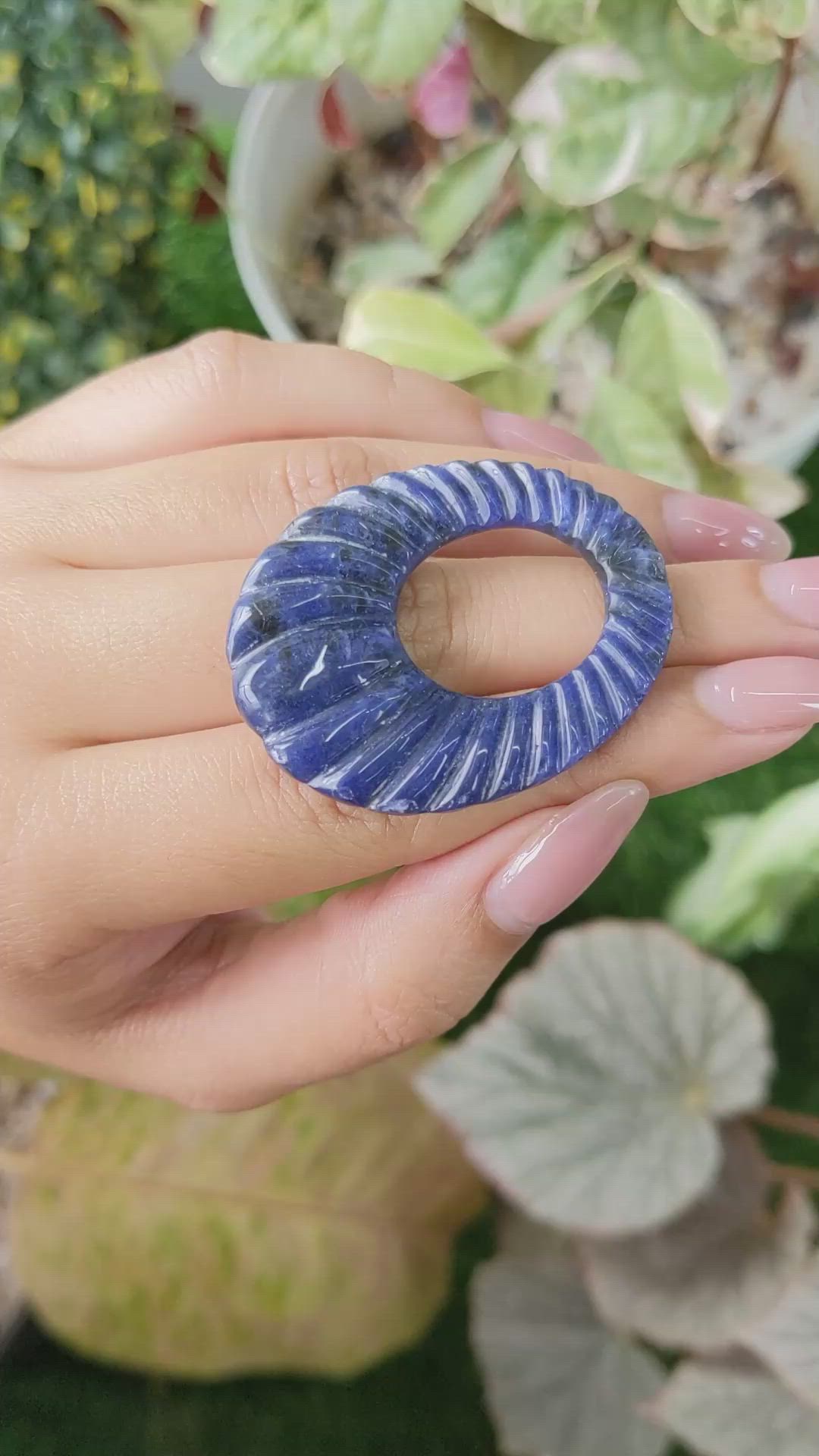 46.94 Ct. Lapis from Afghanistan Size Video