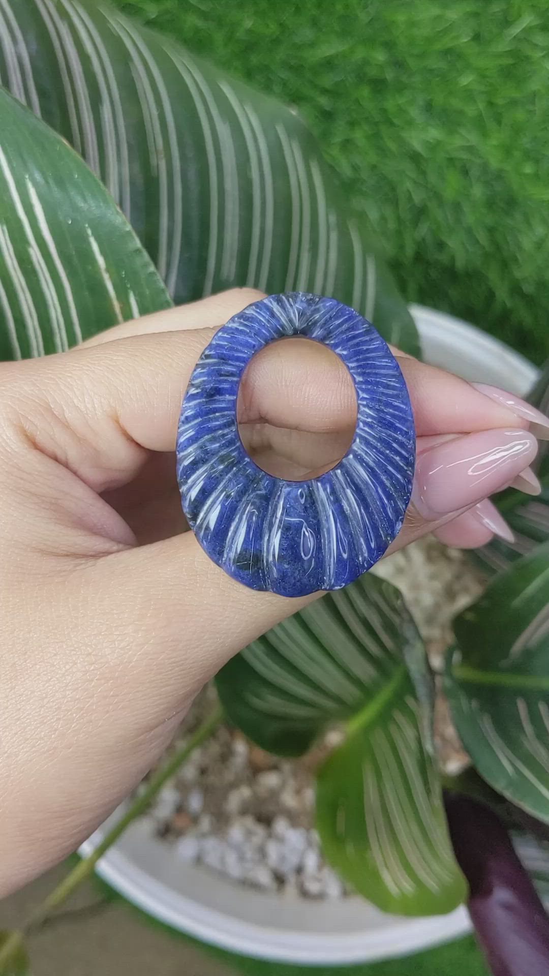 46.94 Ct. Lapis from Afghanistan Size Video