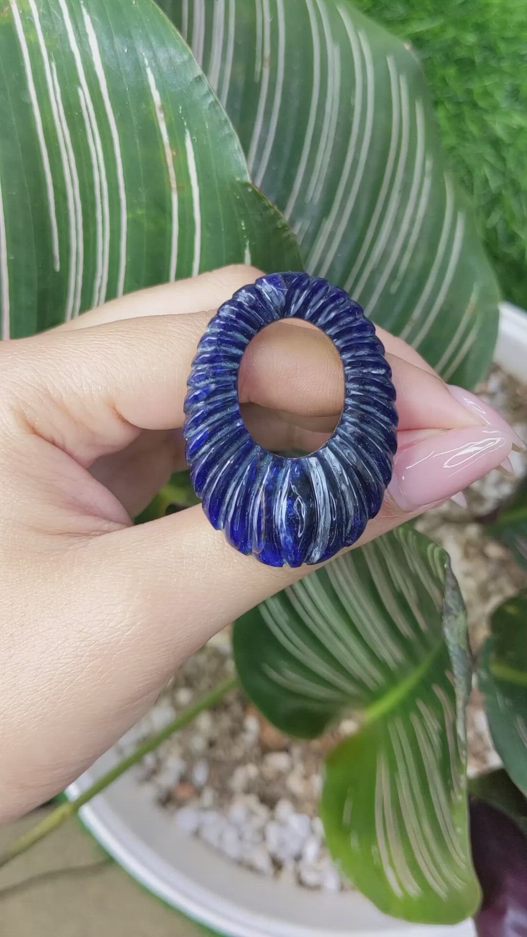 48.86 Ct. Lapis from Afghanistan Size Video