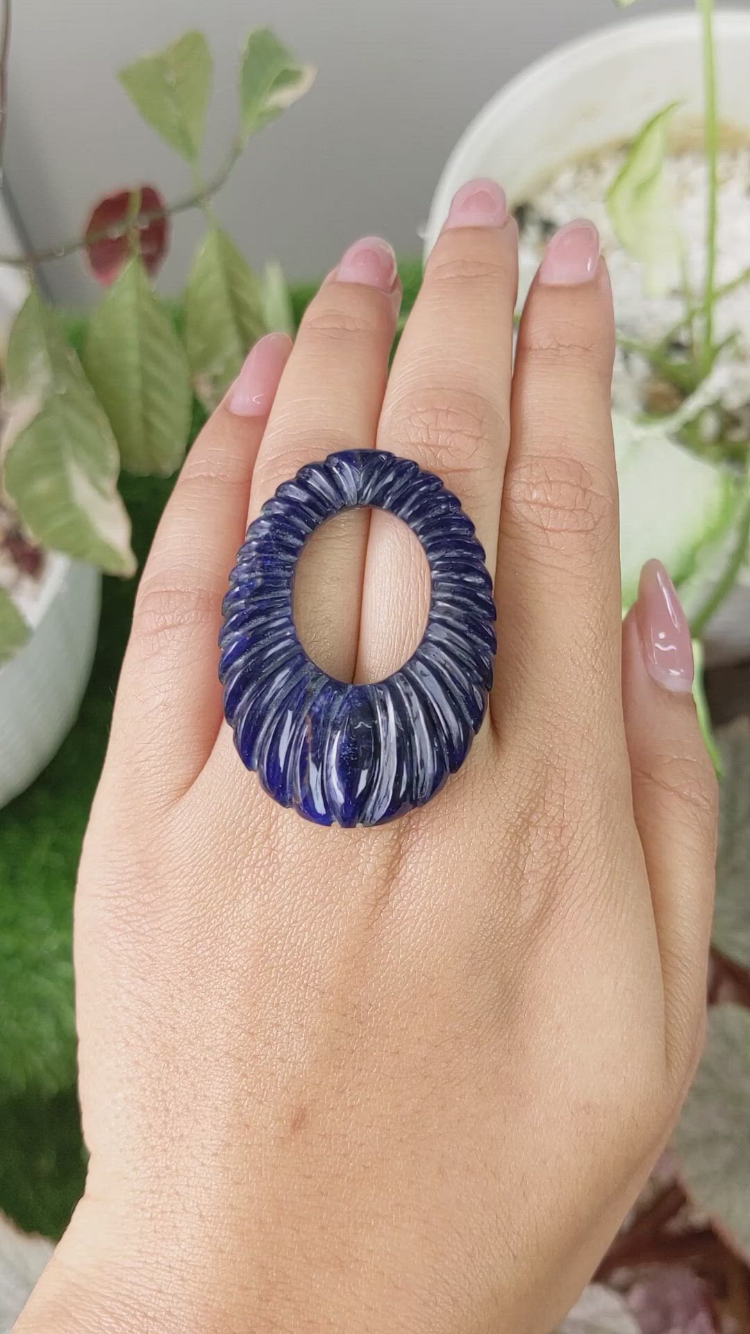 48.86 Ct. Lapis from Afghanistan Size Video