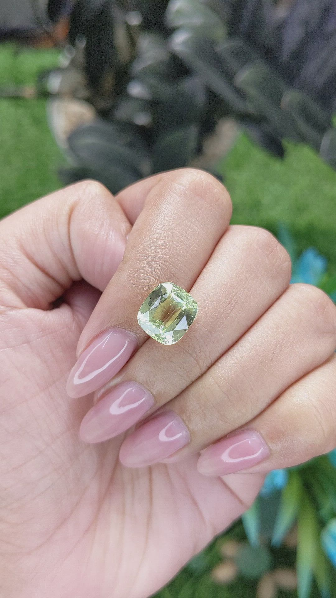 6.02 Ct. Green Chrysoberyl from Madagascar Size Video
