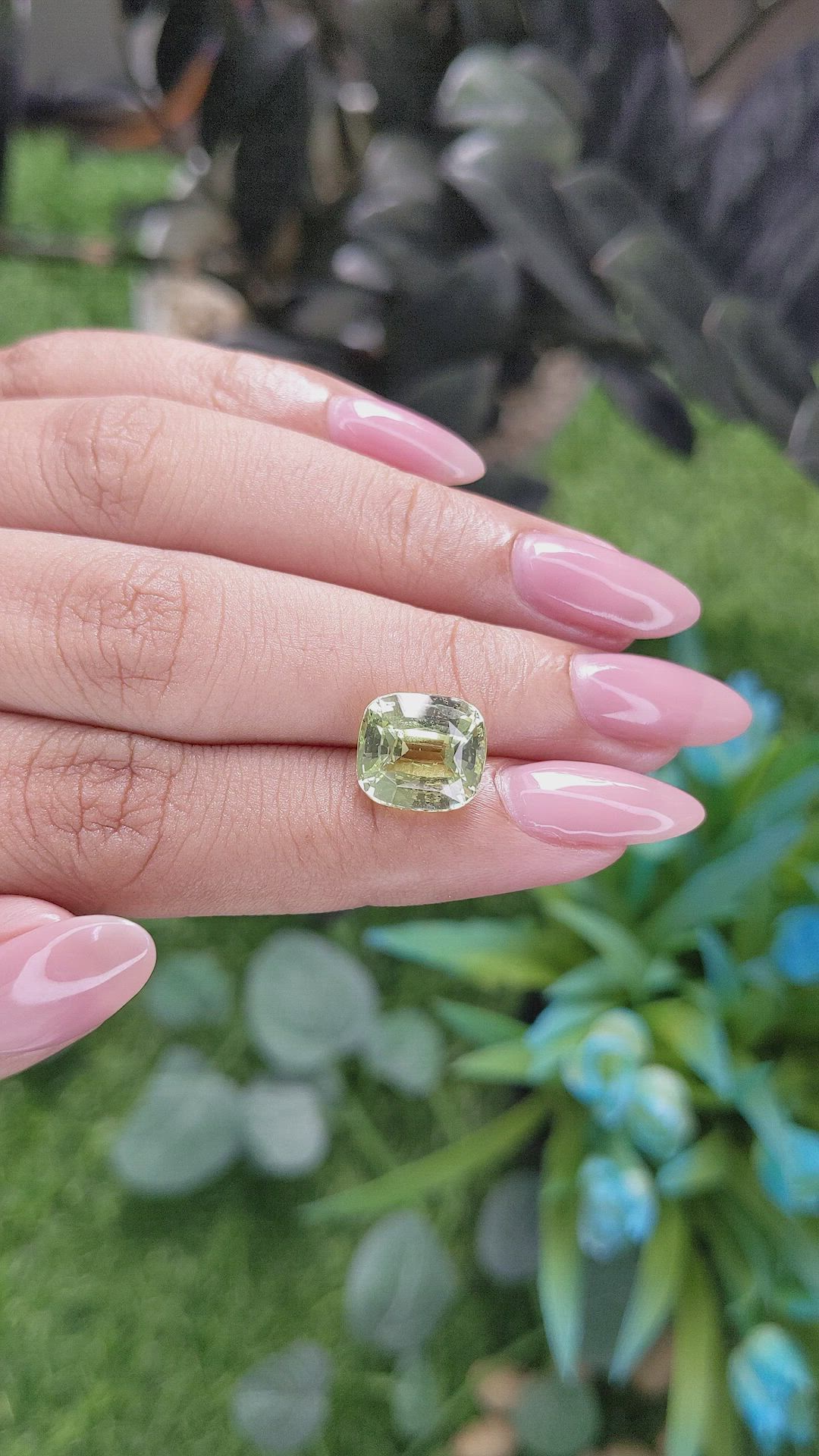 6.02 Ct. Green Chrysoberyl from Madagascar Size Video