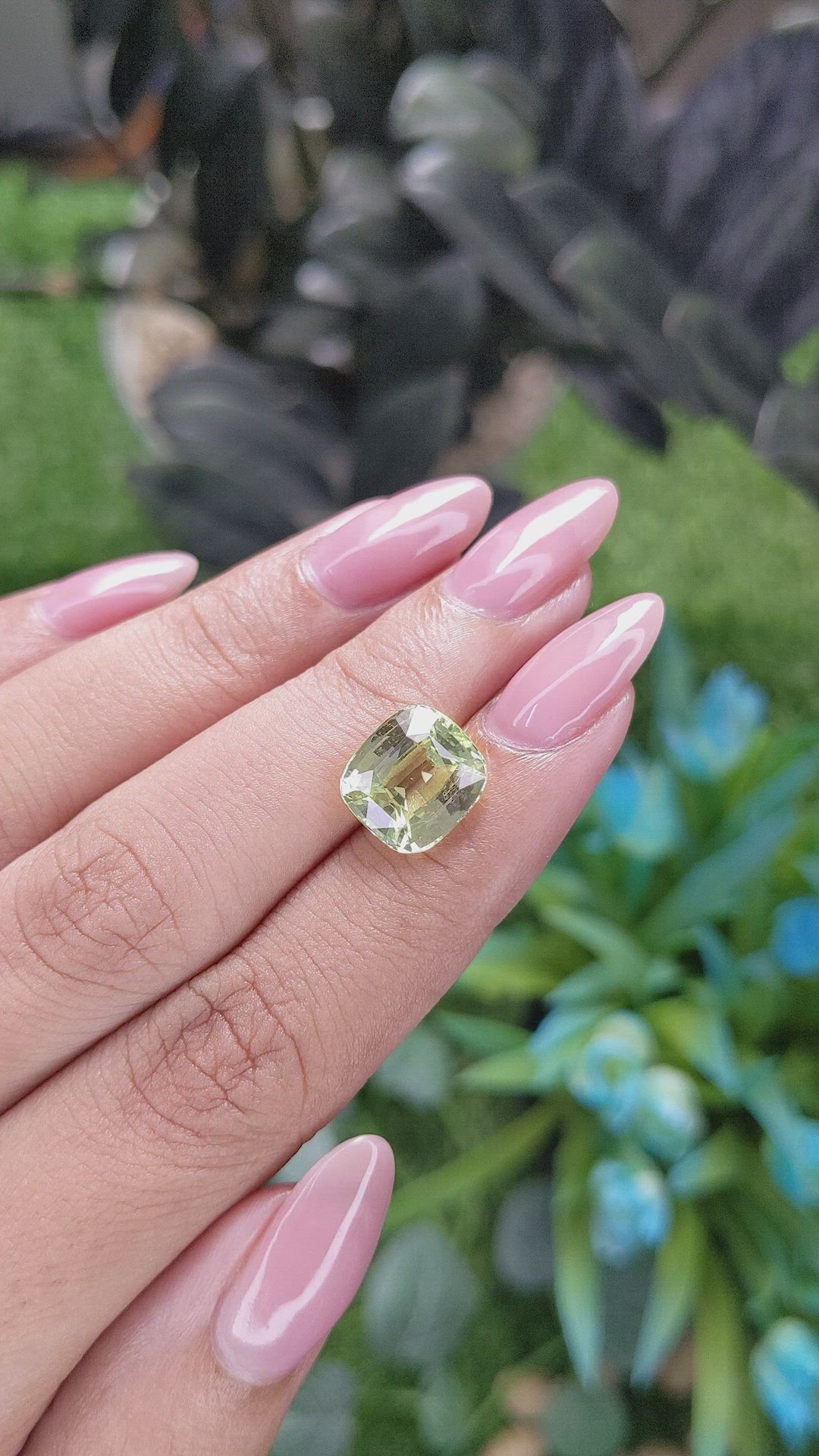 6.02 Ct. Green Chrysoberyl from Madagascar Size Video