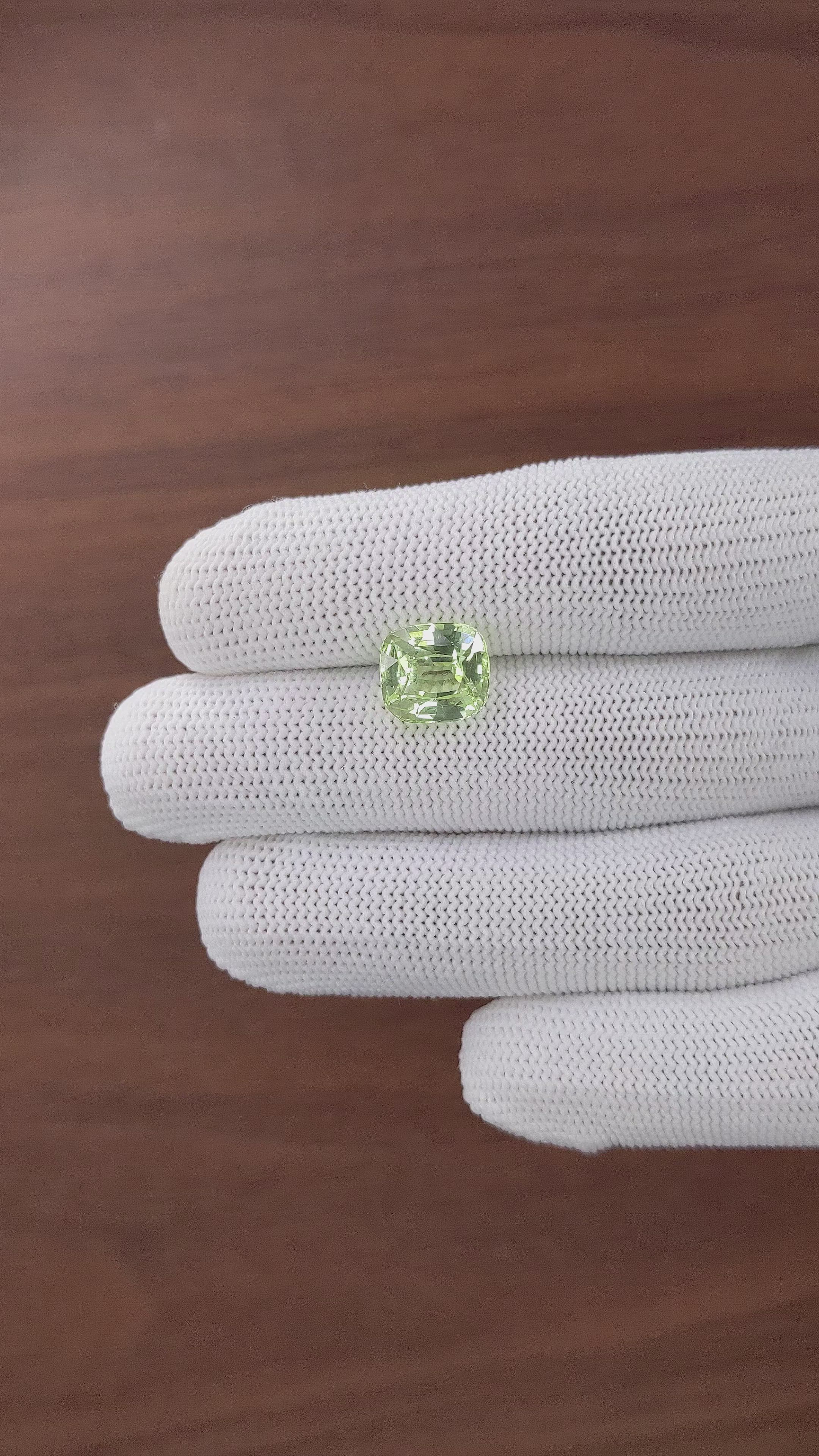 6.02 Ct. Green Chrysoberyl from Madagascar Size Video