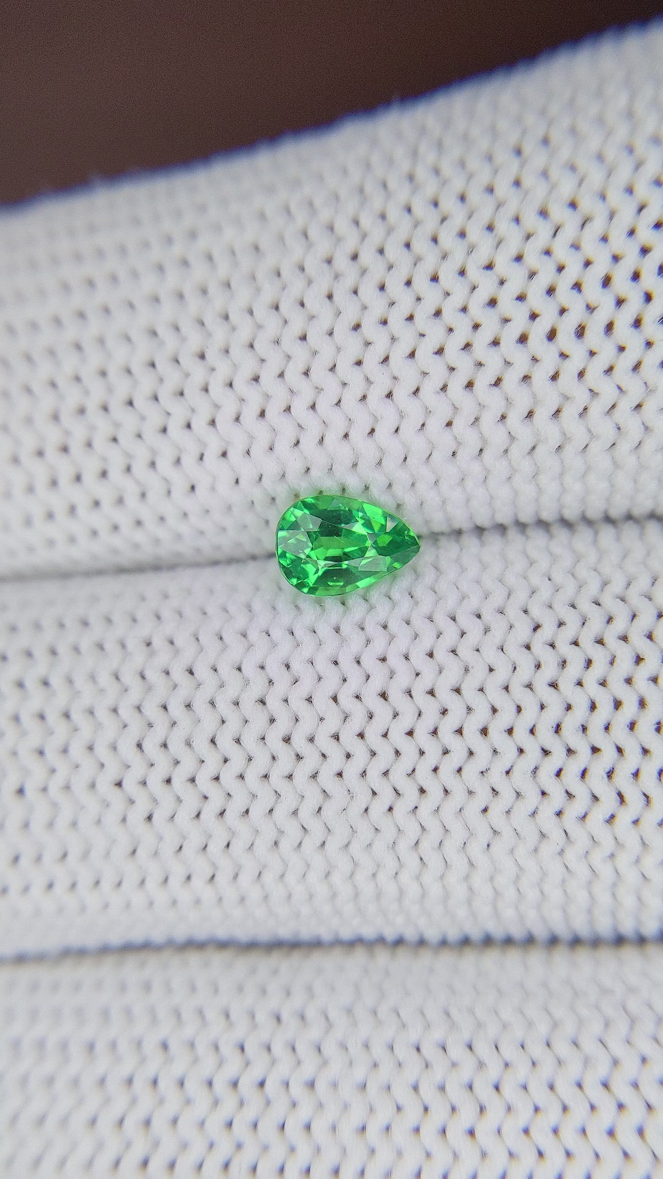 0.51 Ct. Tsavorite Garnet from Tanzania Size Video