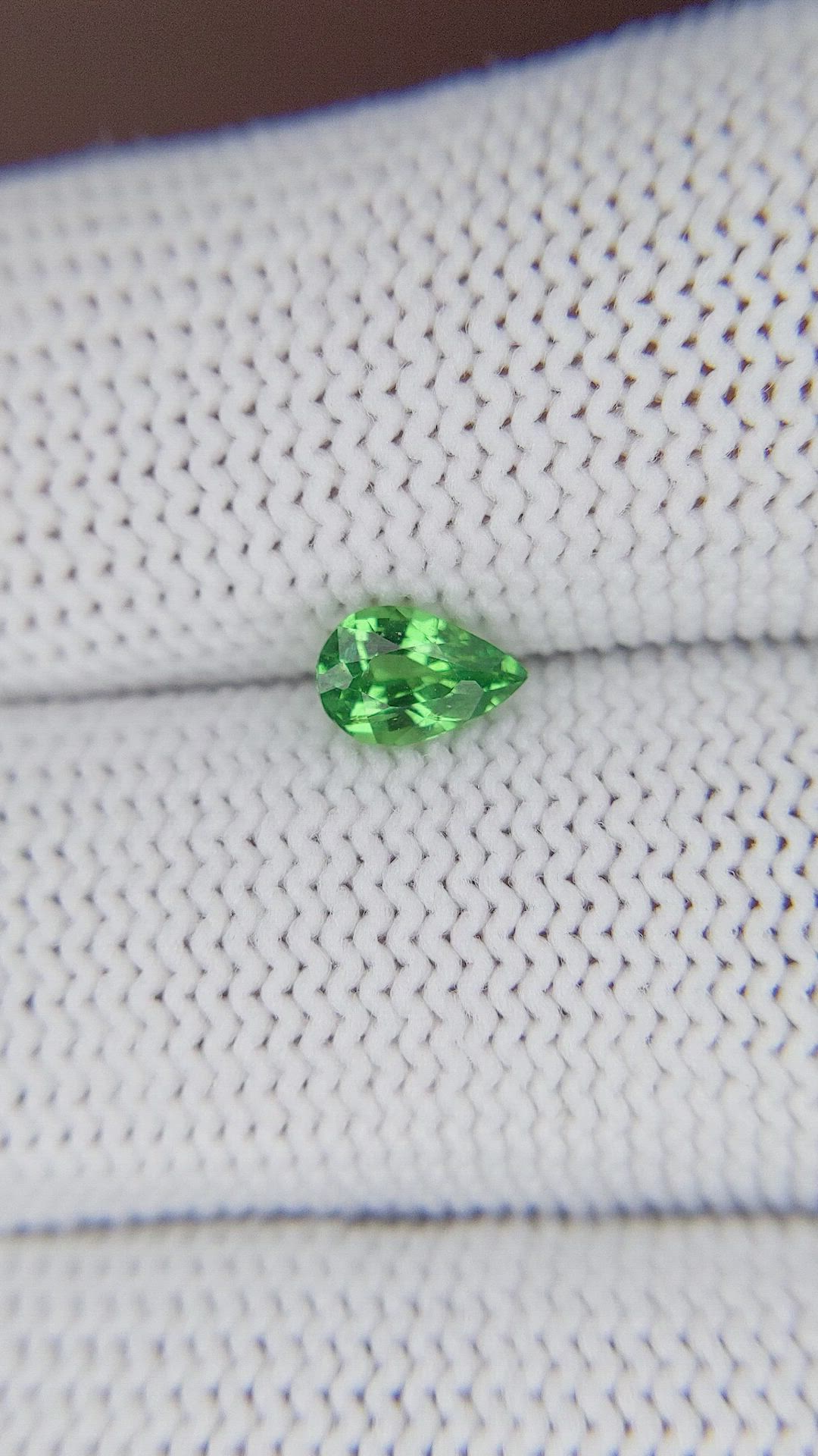 0.60 Ct. Tsavorite Garnet from Tanzania Size Video