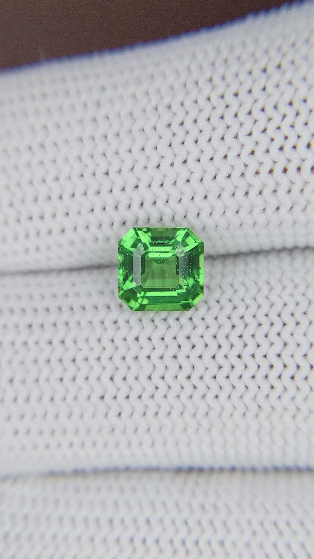 1.64 Ct. Tsavorite Garnet from Tanzania Size Video