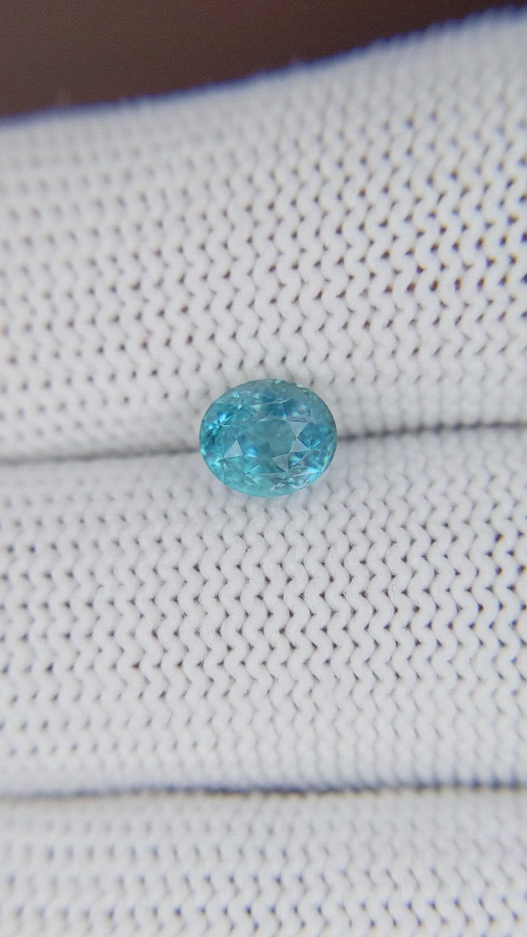 1.14 Ct. Greenish Blue Grandidierite from Madagascar Size Video