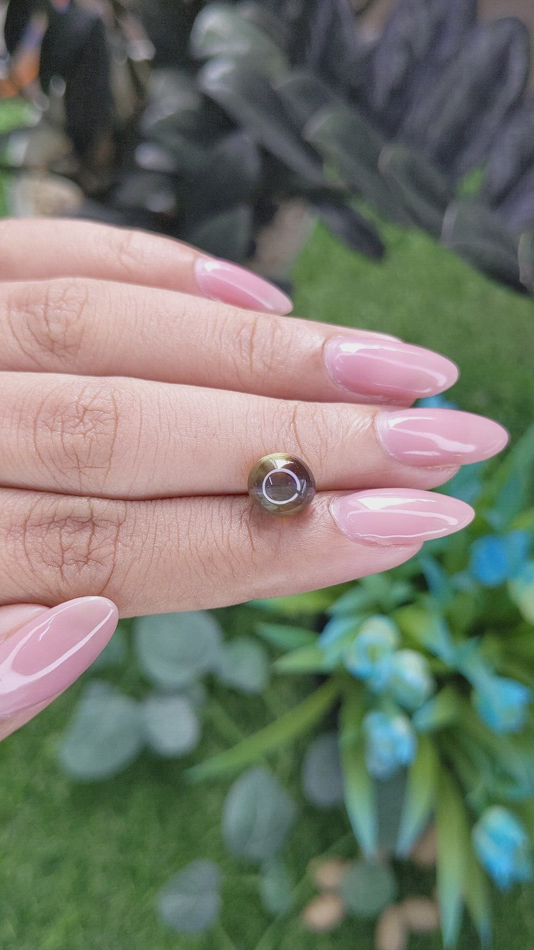 4.02 Ct. Cabochon Alexandrite from Tanzania Size Video