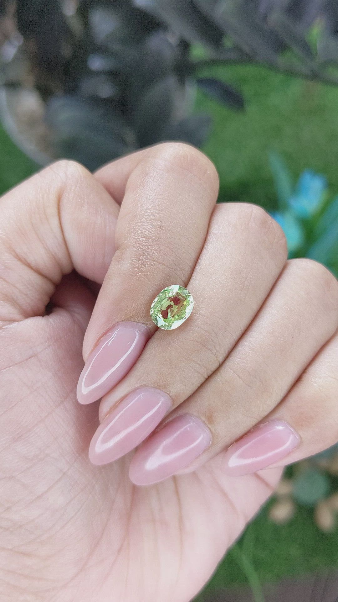 1.62 Ct. Yellowish Green Chrysoberyl from Tanzania Size Video