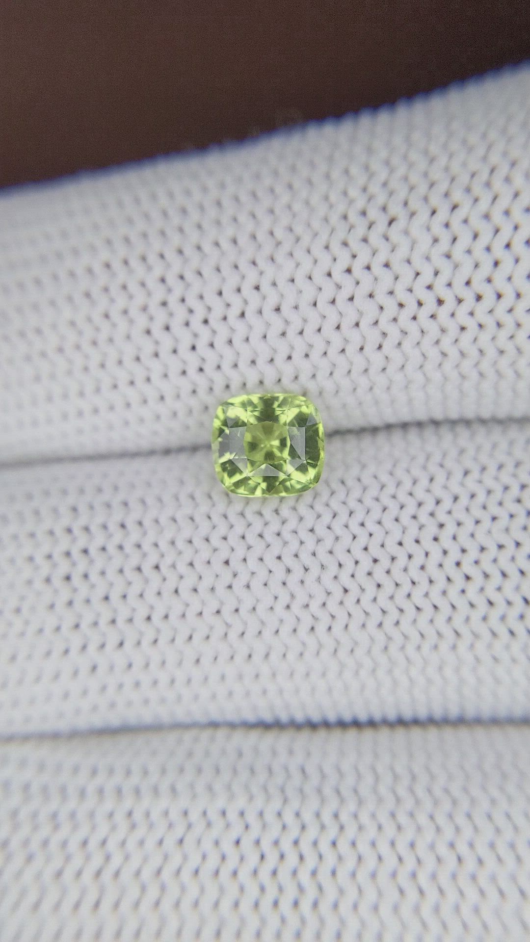 1.41 Ct. Yellowish Green Chrysoberyl from Tanzania Size Video