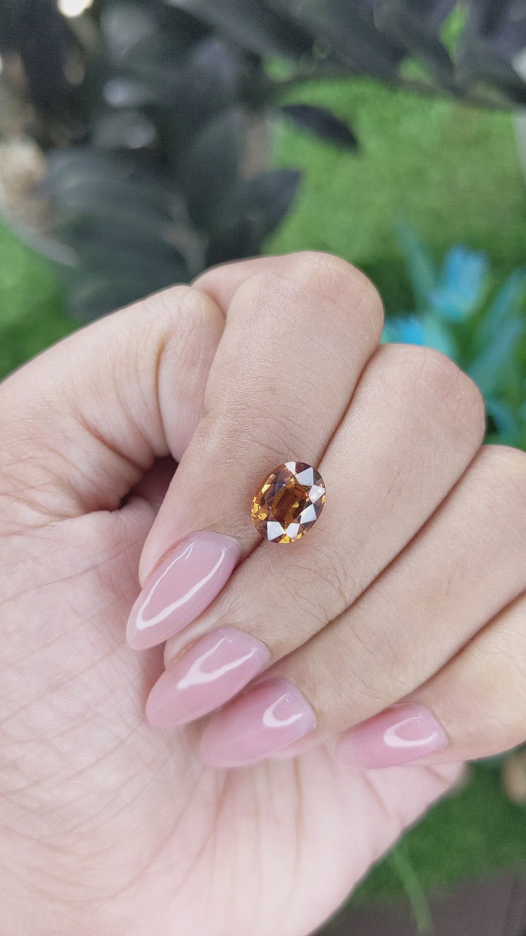 3.52 Ct. Yellowish Orange Spessartite Garnet from Tanzania Size Video