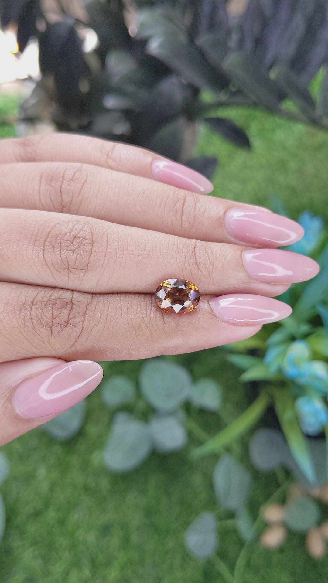 3.52 Ct. Yellowish Orange Spessartite Garnet from Tanzania Size Video