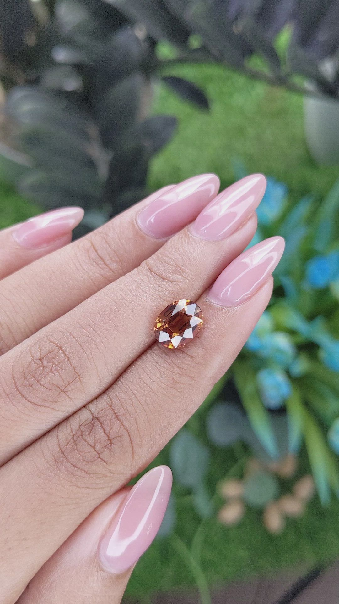 3.52 Ct. Yellowish Orange Spessartite Garnet from Tanzania Size Video