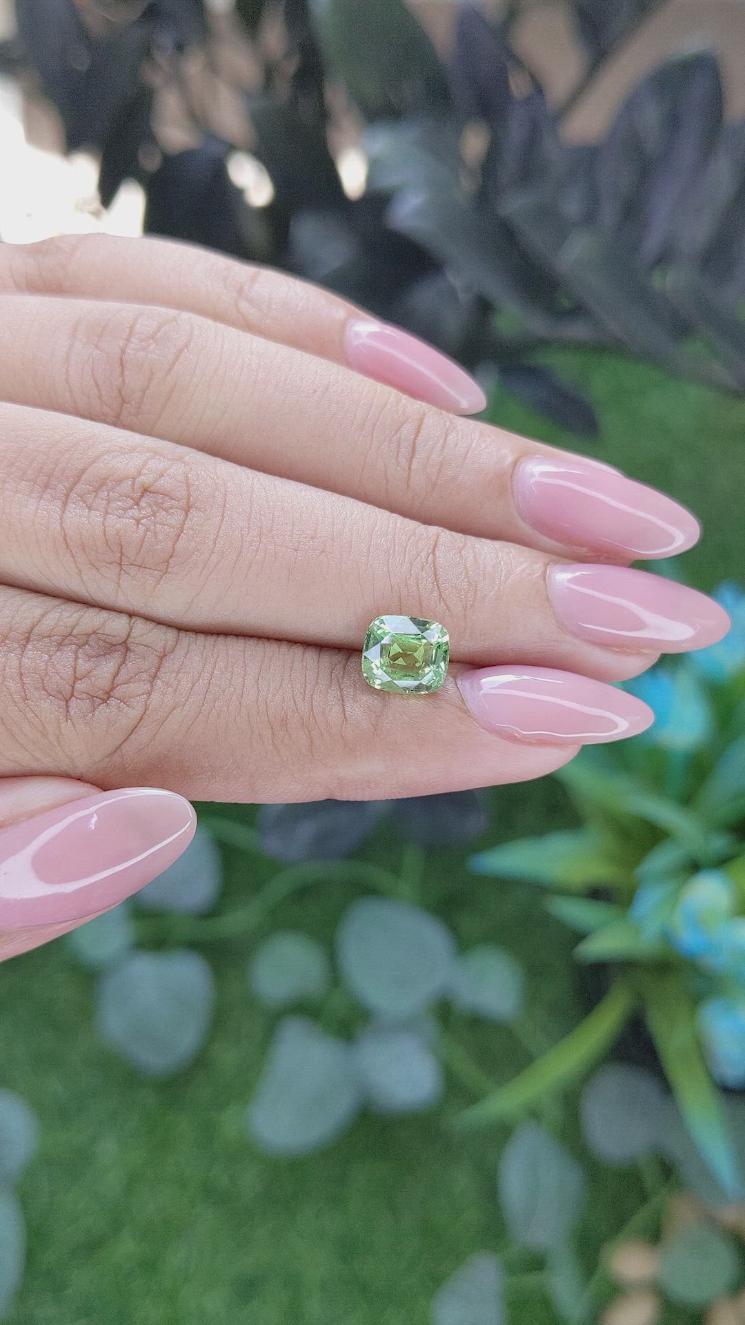 1.93 Ct. Green Grossular Garnet from Tanzania Size Video