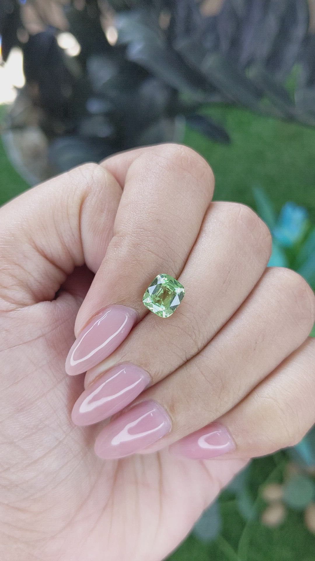 1.93 Ct. Green Grossular Garnet from Tanzania Size Video